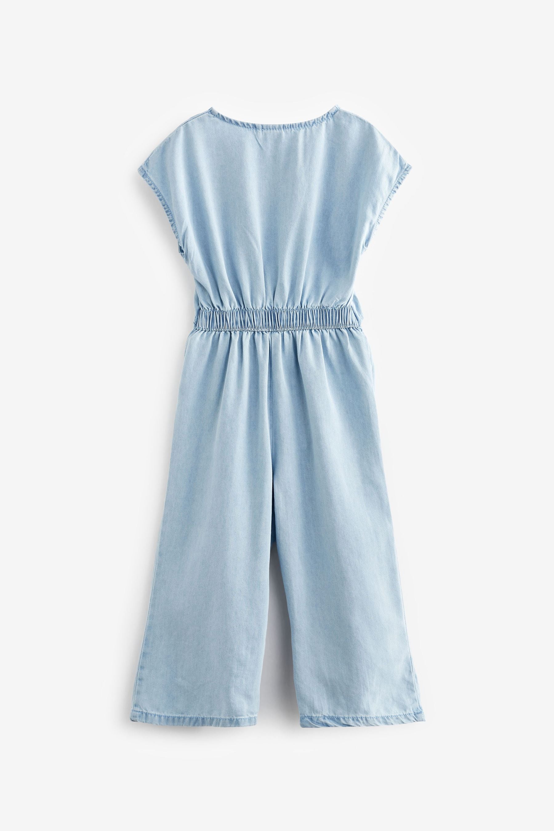 Blue Denim Tie Front Playsuit (3-16yrs)