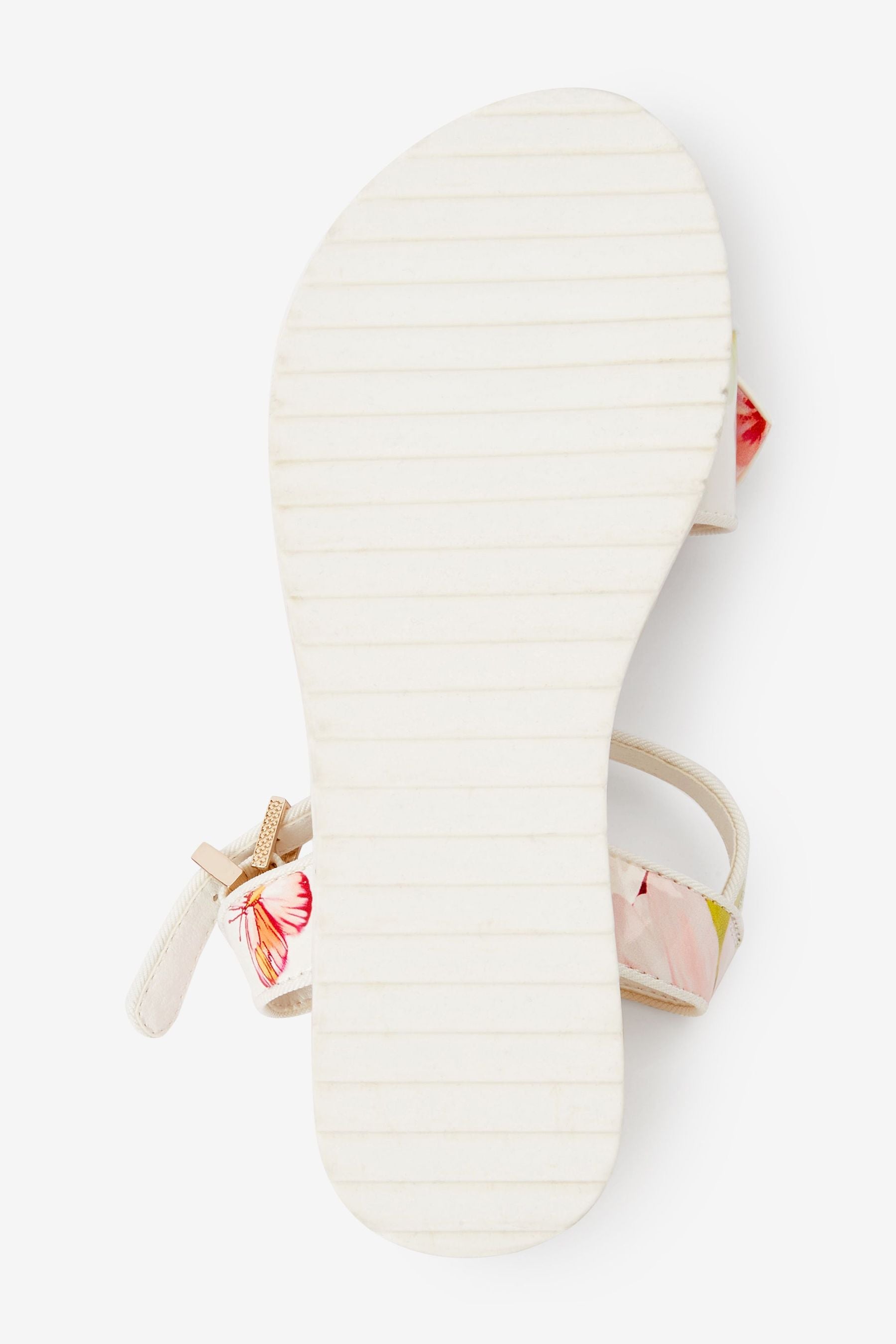 White Baker by Ted Baker White Floral Platform Sandals