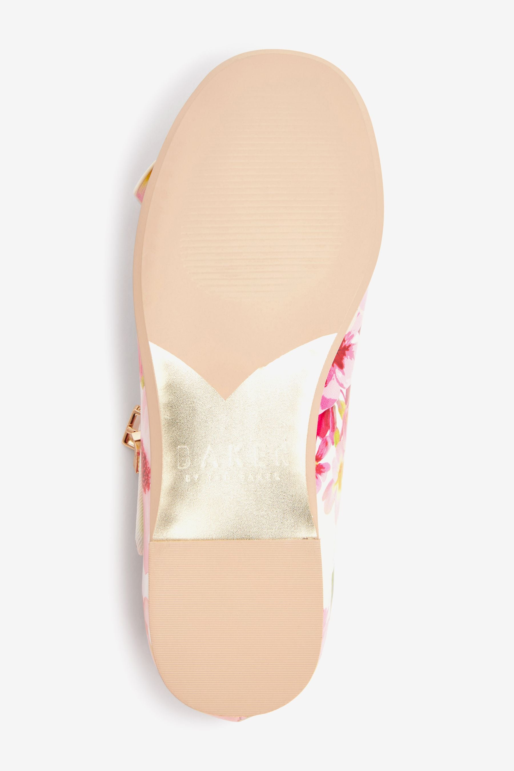 White Baker by Ted Baker White Floral Mary Jane Shoes