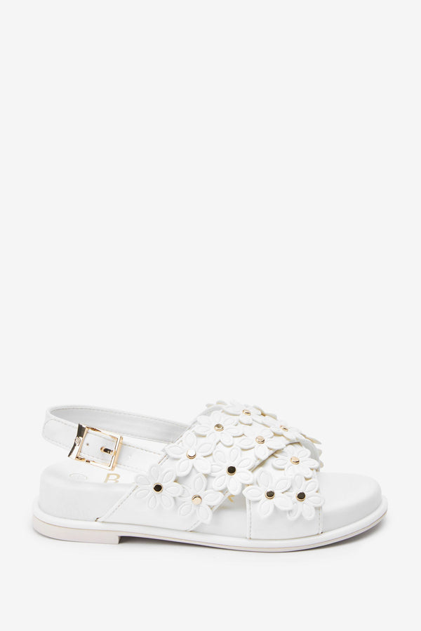 White Baker by Ted Baker White Flower Sandals