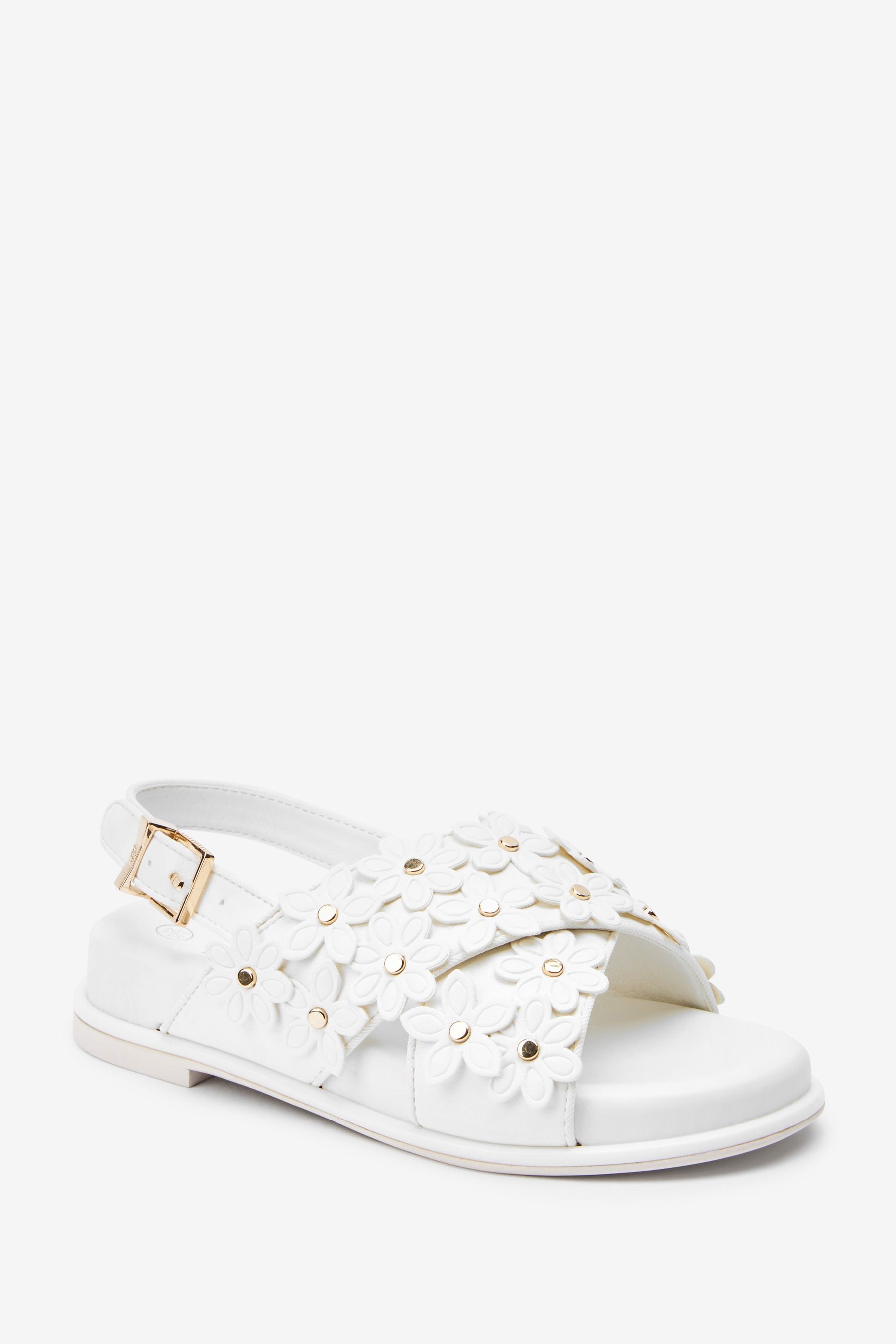 White Baker by Ted Baker White Flower Sandals