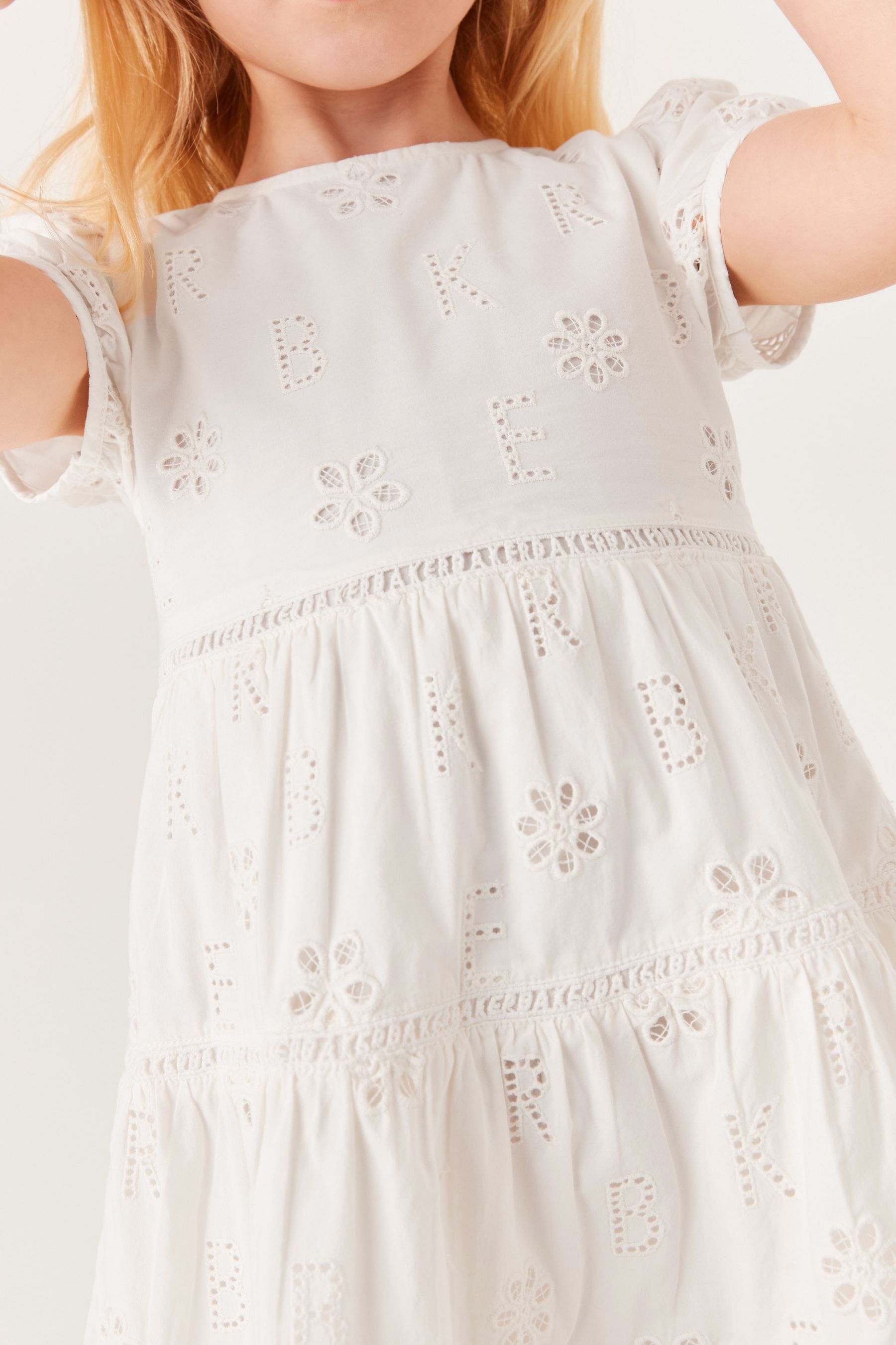 White Baker by Ted Baker Broderie Dress