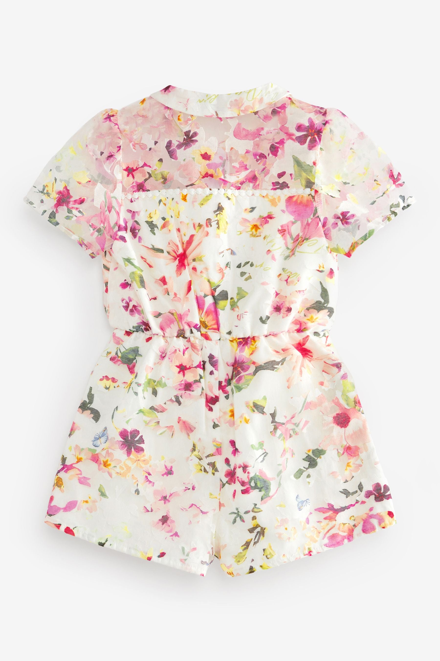 Pink/White Baker by Ted Baker Floral Playsuit