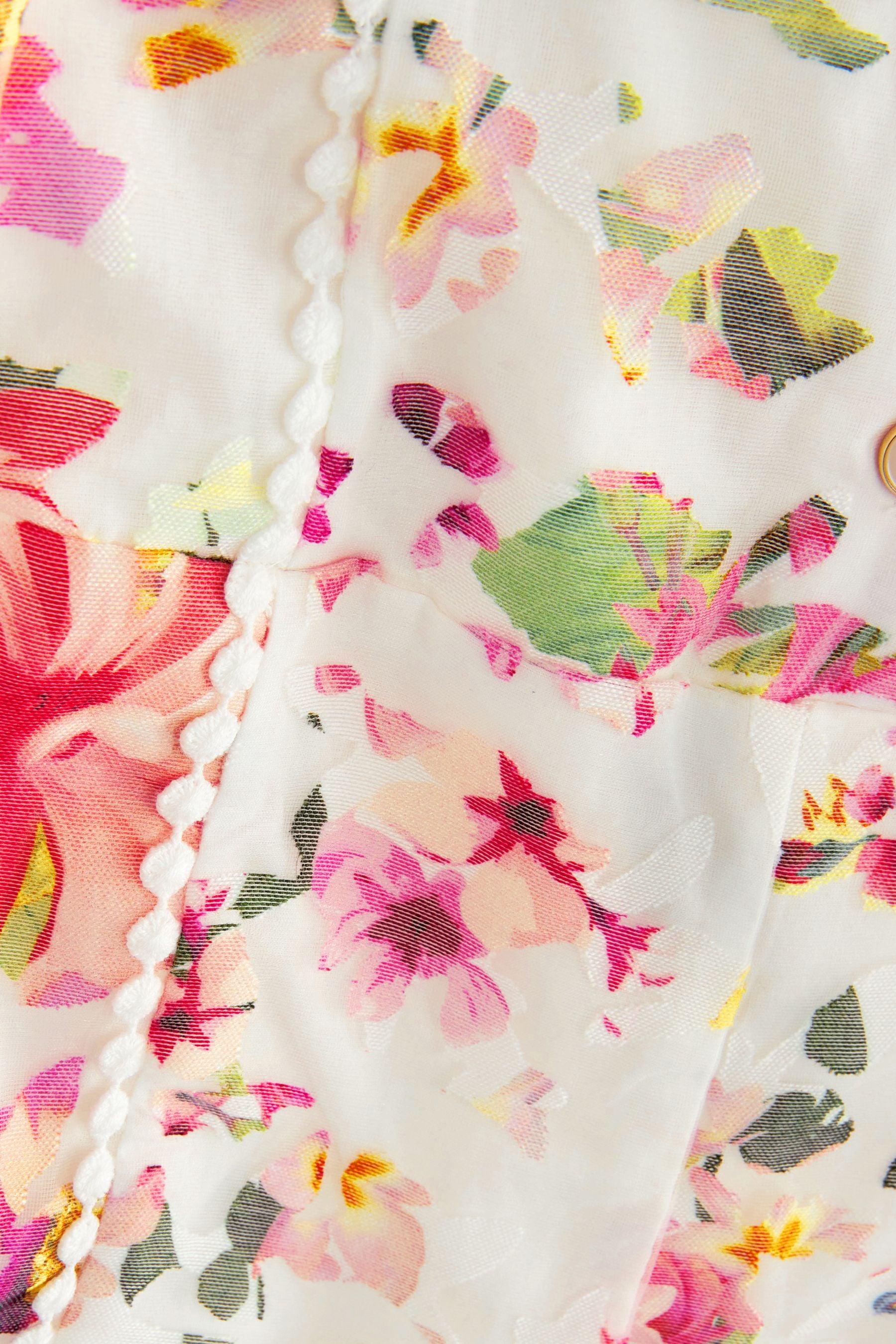 Pink/White Baker by Ted Baker Floral Playsuit