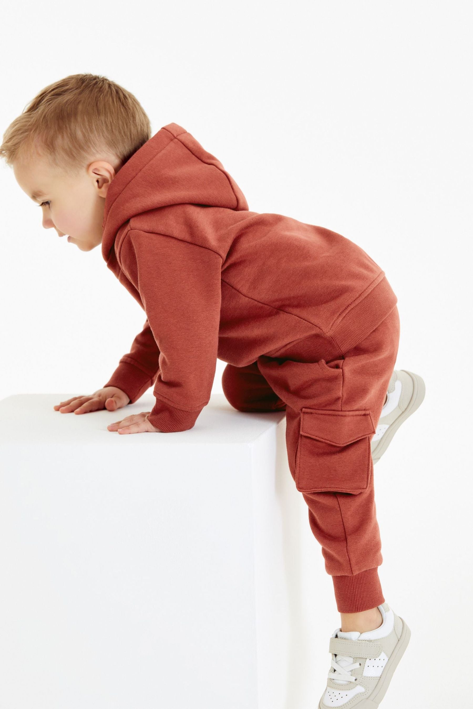 Rust Brown Sweatshirt And Joggers Jersey Set (3mths-7yrs)