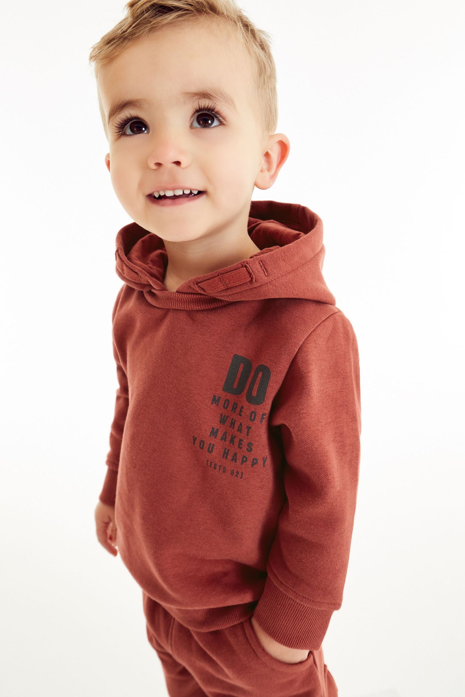 Rust Brown Sweatshirt And Joggers Jersey Set (3mths-7yrs)