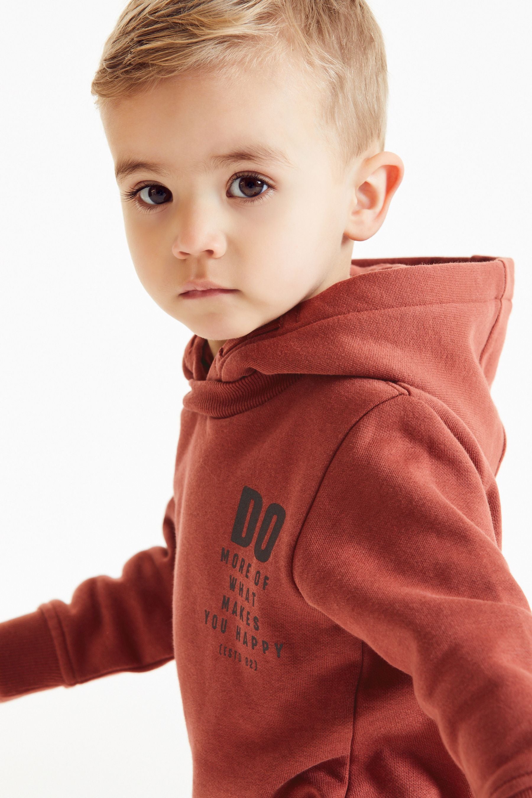 Rust Brown Sweatshirt And Joggers Jersey Set (3mths-7yrs)