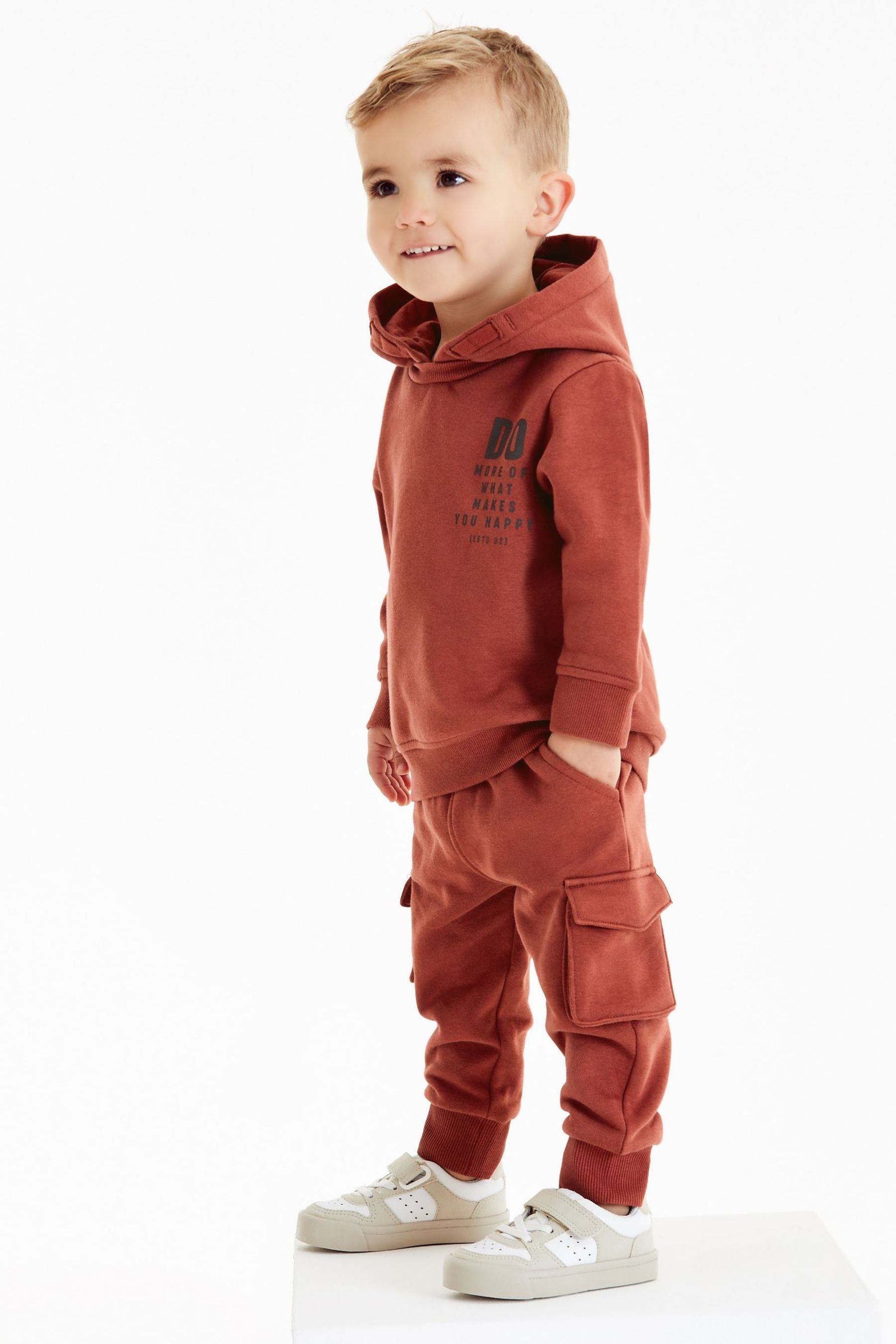 Rust Brown Sweatshirt And Joggers Jersey Set (3mths-7yrs)