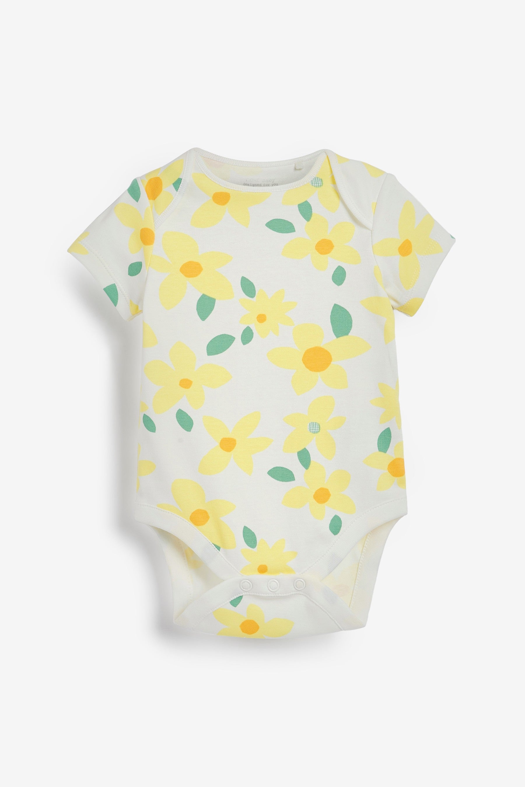 Floral 3 Pack Short Sleeve Bodysuits (0mths-3yrs)