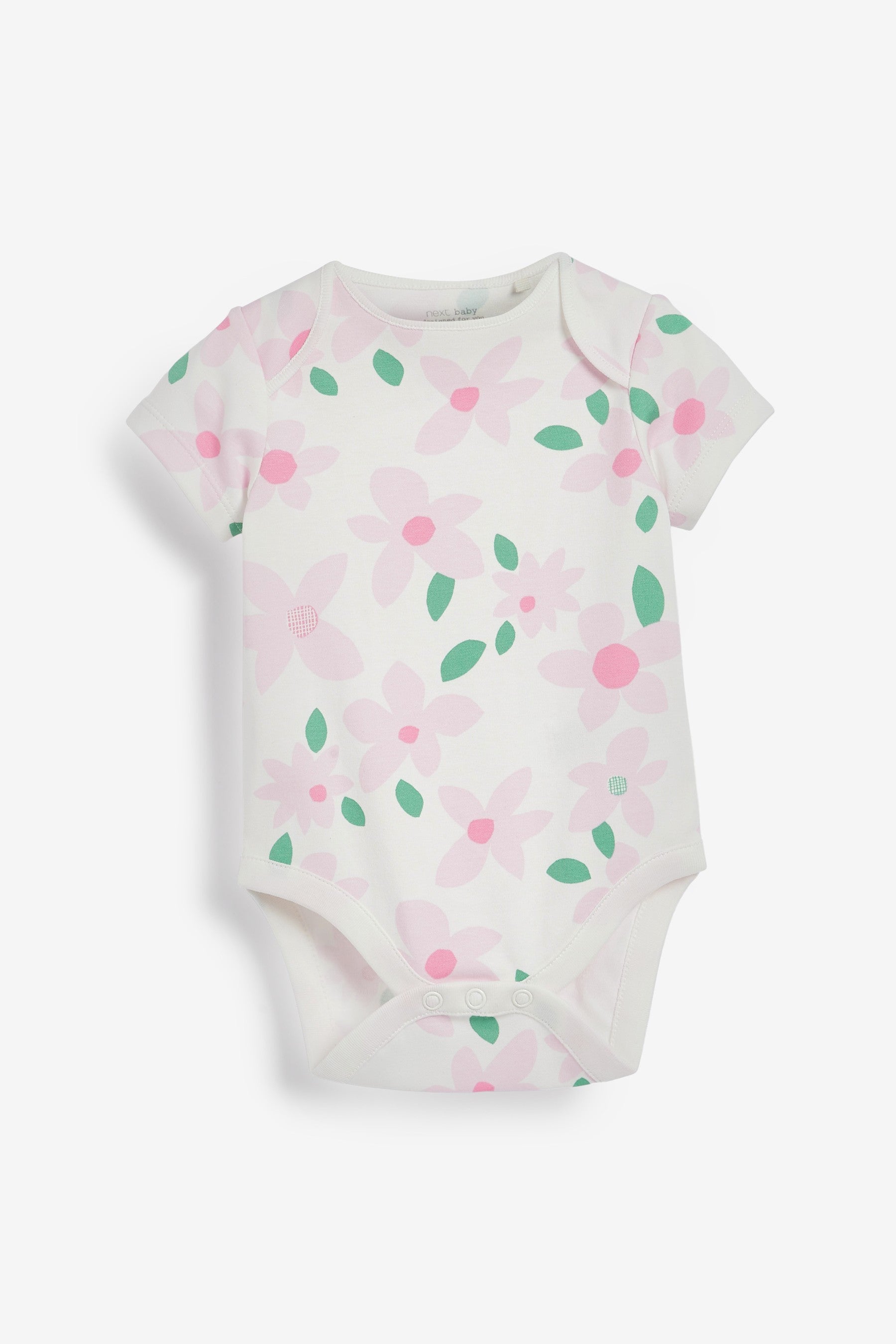 Floral 3 Pack Short Sleeve Bodysuits (0mths-3yrs)