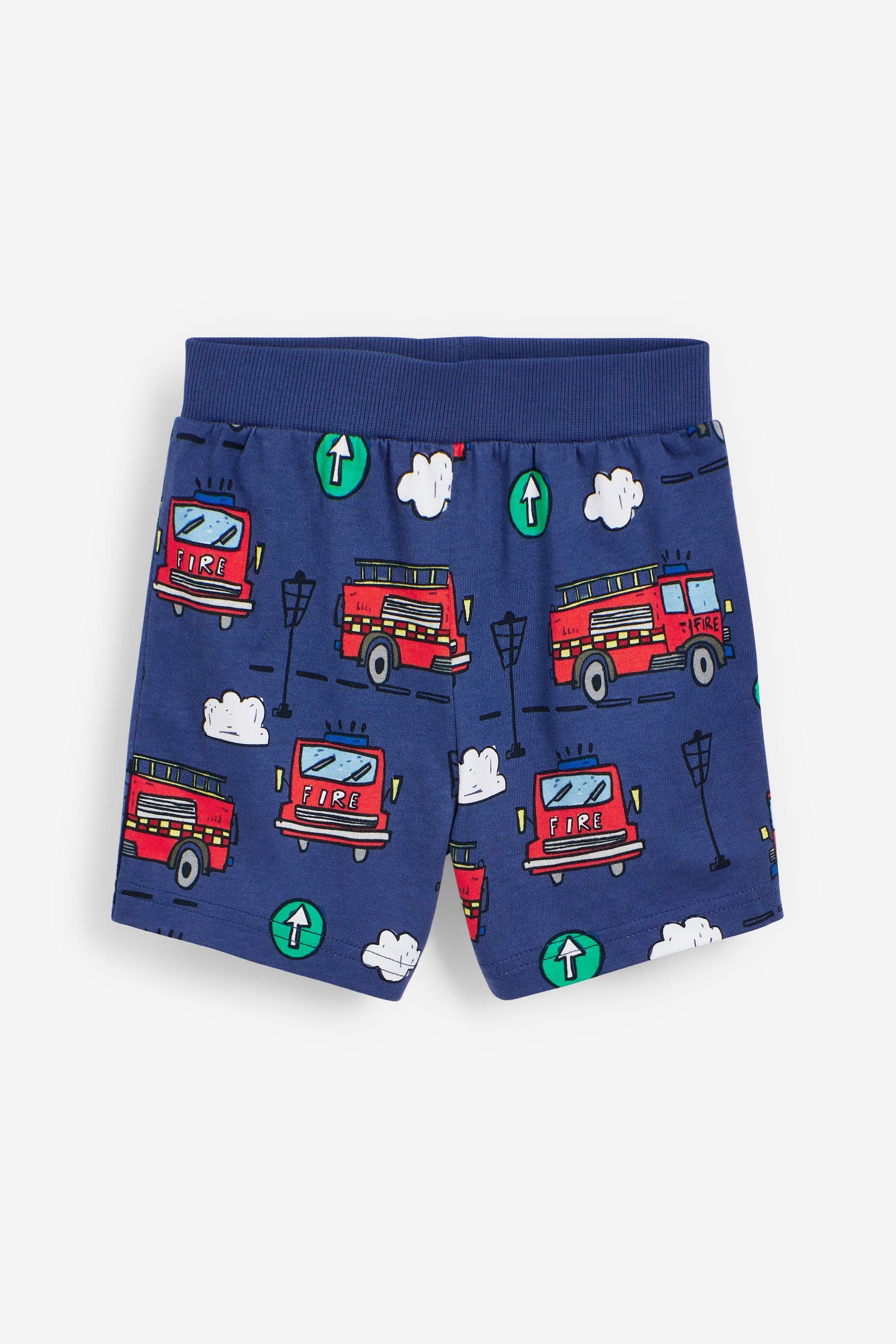 Red/Blue Emergency Vehicles 3 Pack Short Pyjamas (9mths-12yrs)