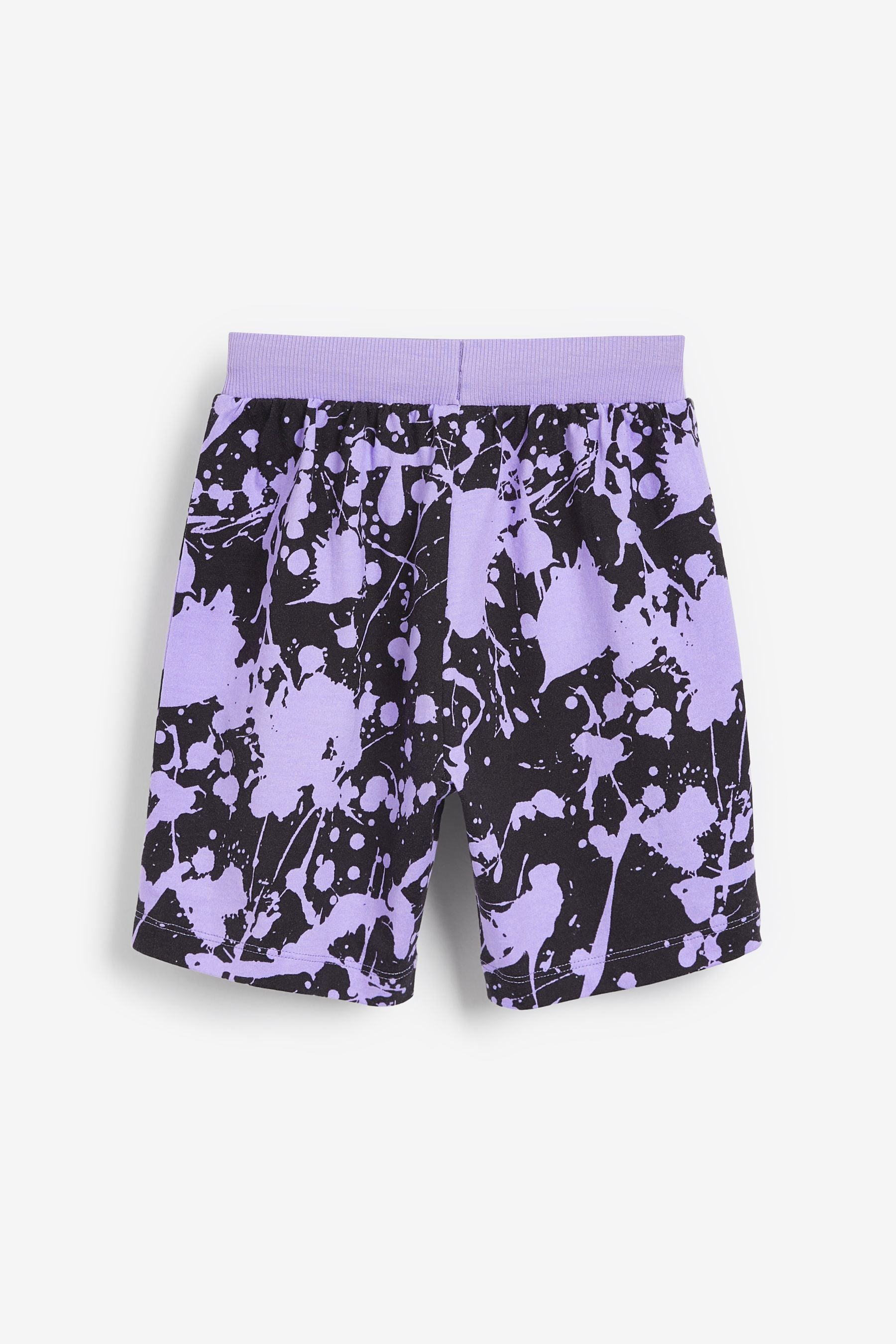 Purple/ Green Splat Oversized 3 Pack Short Pyjamas (9mths-16yrs)