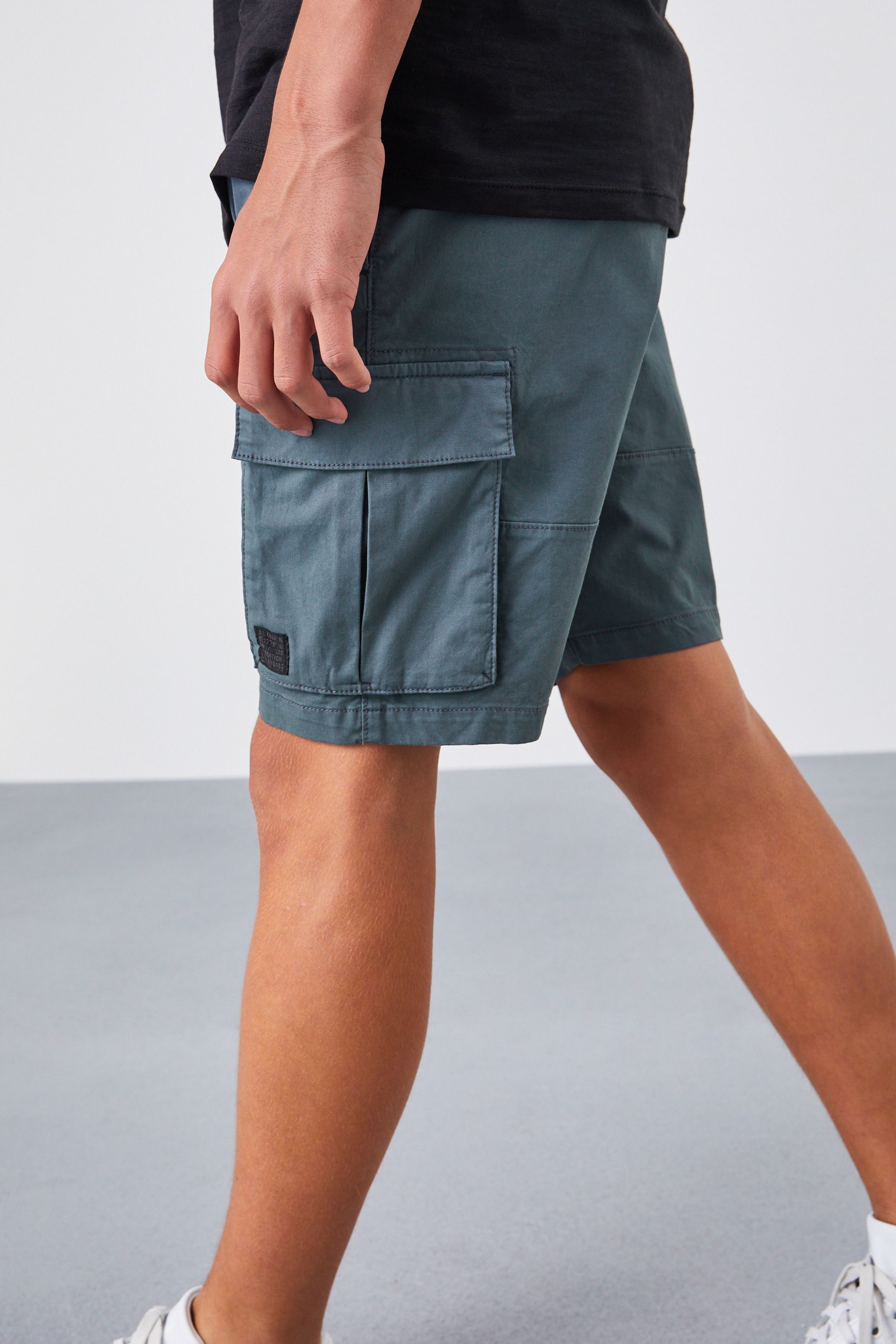 Blue/Grey Cargo Shorts (3-16yrs)