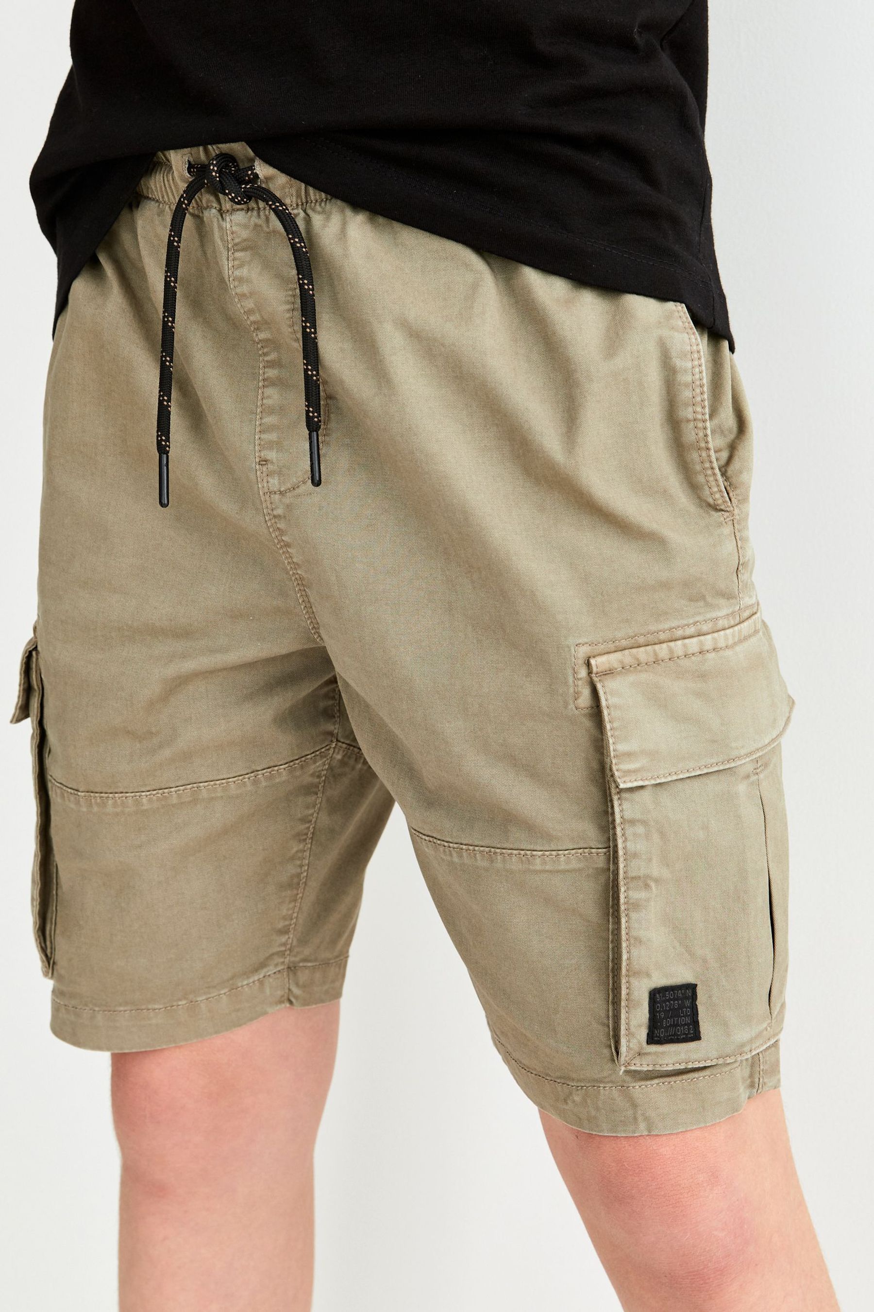 Olive Green Cargo Shorts (3-16yrs)