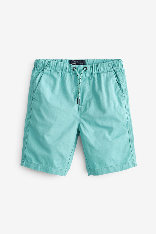 Aqua Blue Regular Fit Pull-On Shorts (3-16yrs)