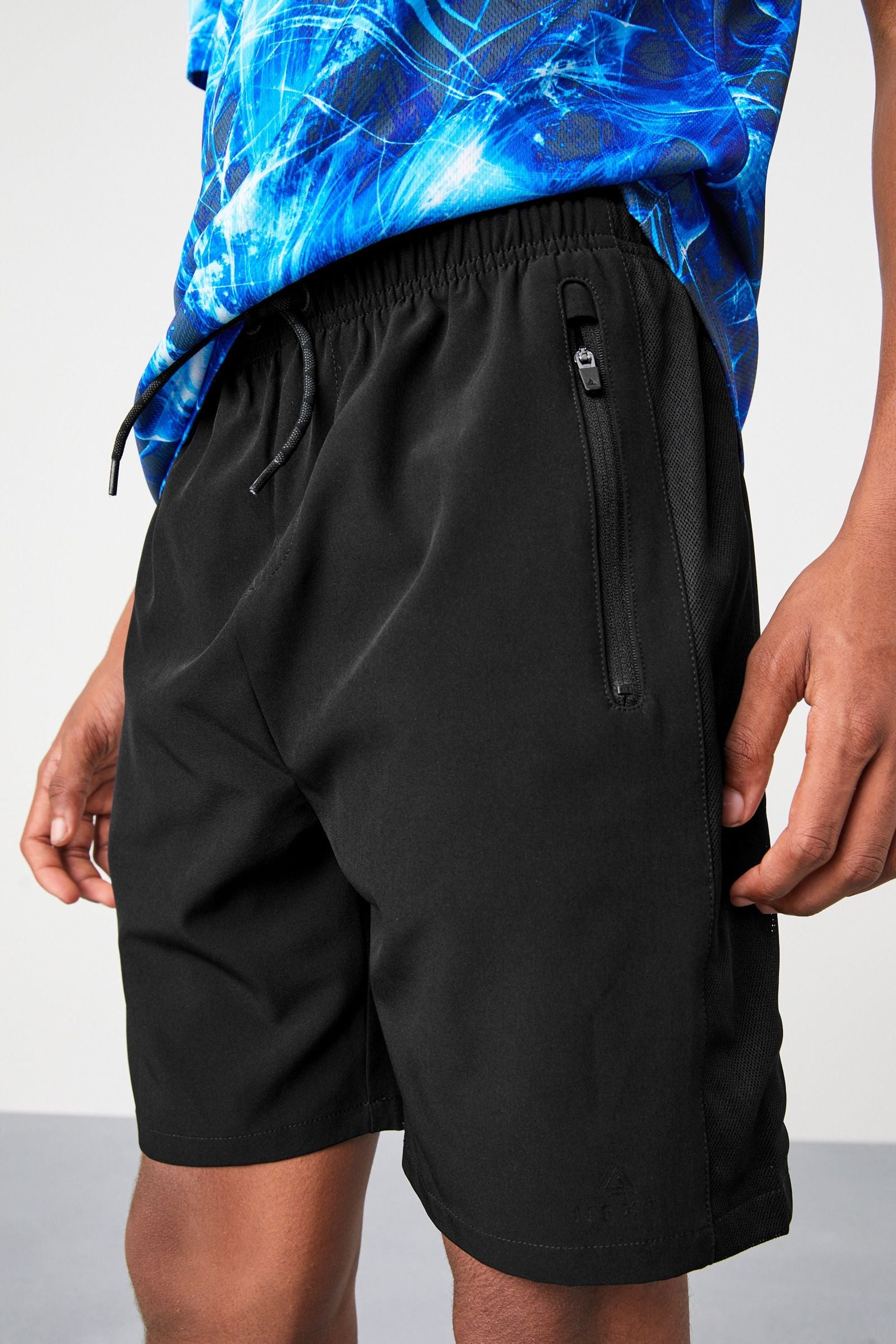 Black Sports Shorts (3-16yrs)