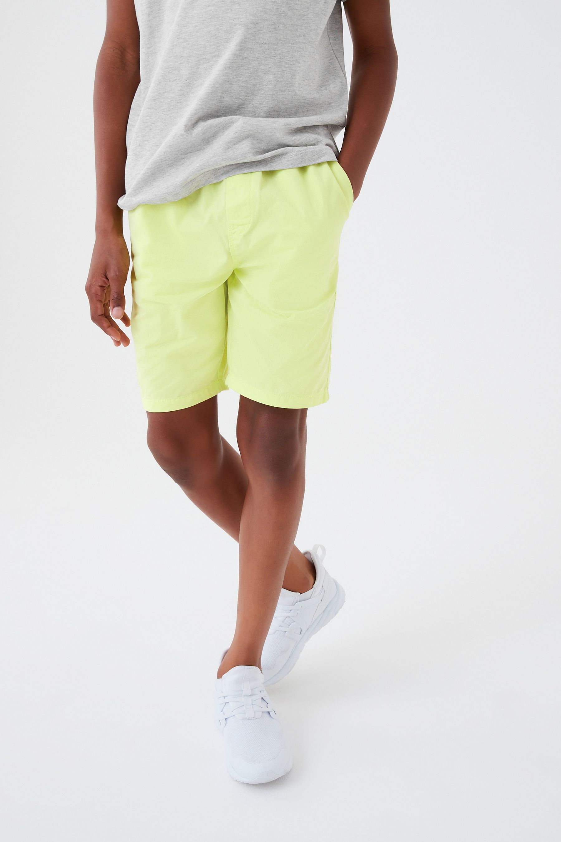 Lime Green Pull-On Shorts (3-16yrs)