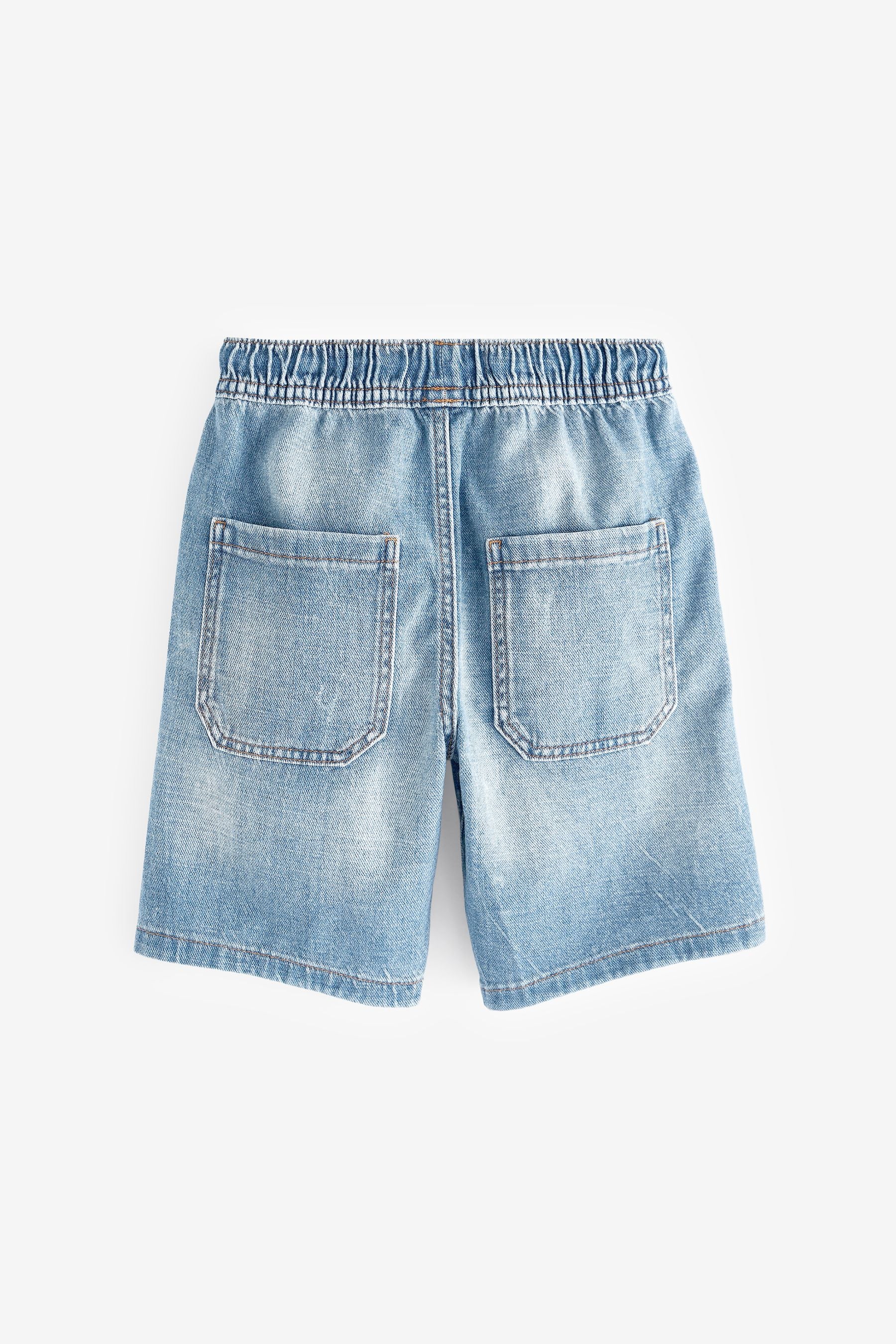 Light Blue Lightweight Pull-On Denim Shorts (3-16yrs)