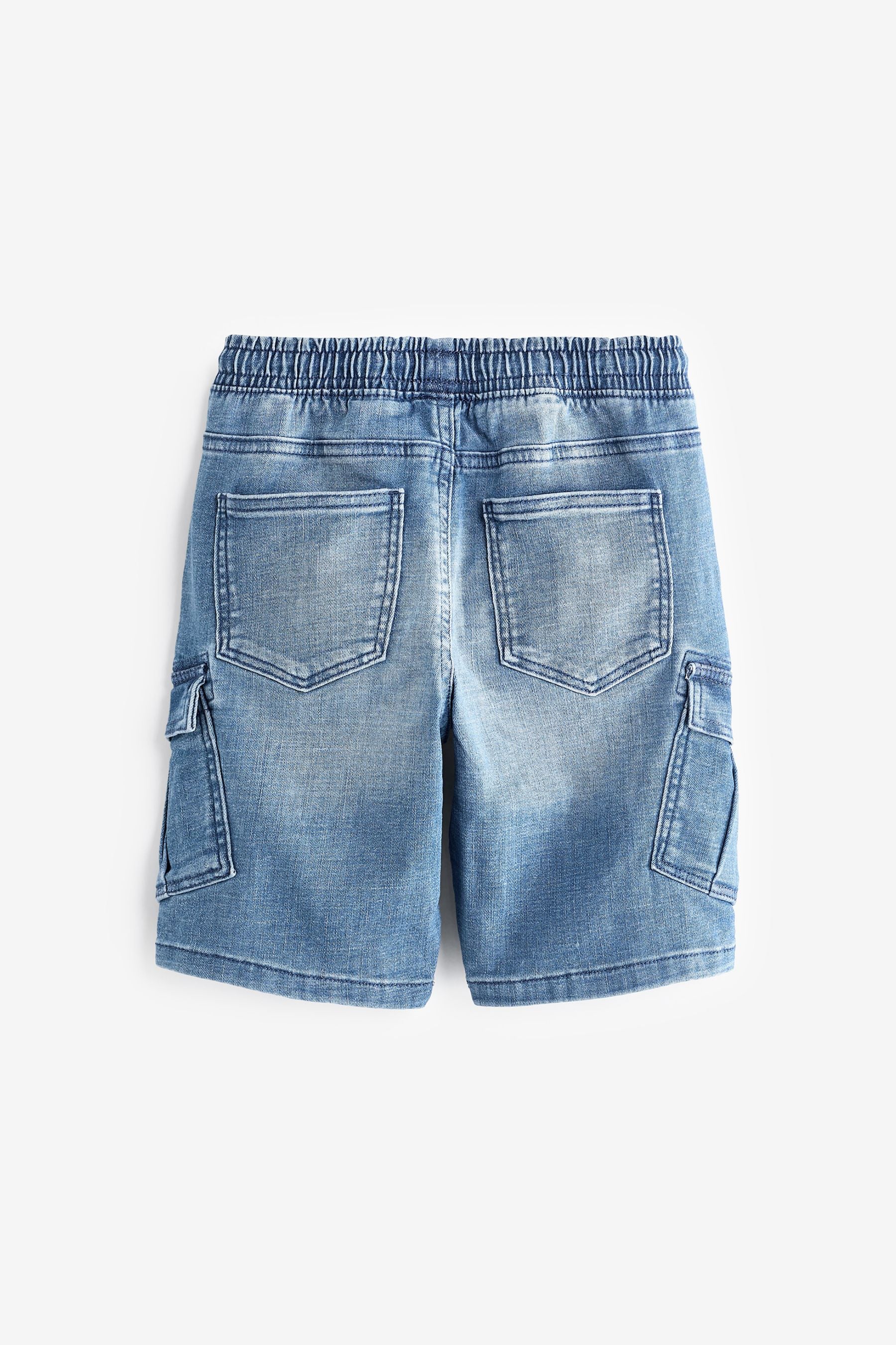 Light Blue Denim Cargo Shorts (3-16yrs)