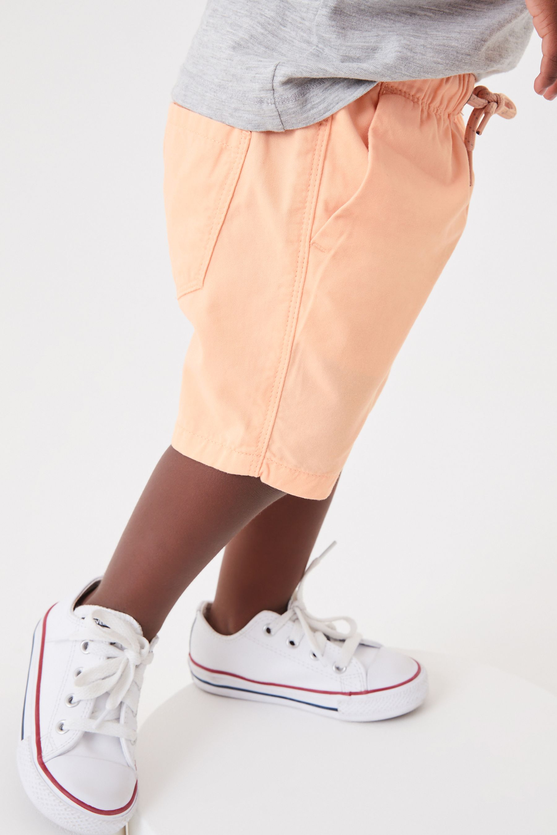 Fluro Orange Pull-On Shorts (3mths-7yrs)