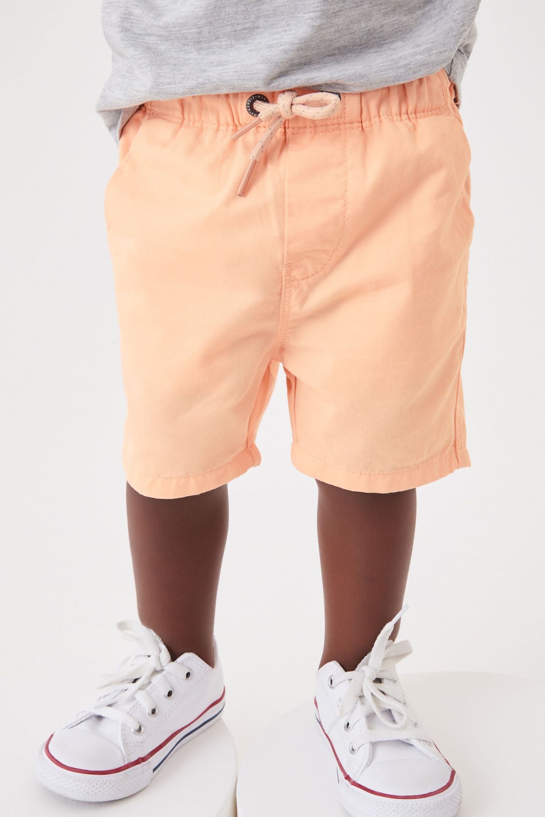 Fluro Orange Pull-On Shorts (3mths-7yrs)