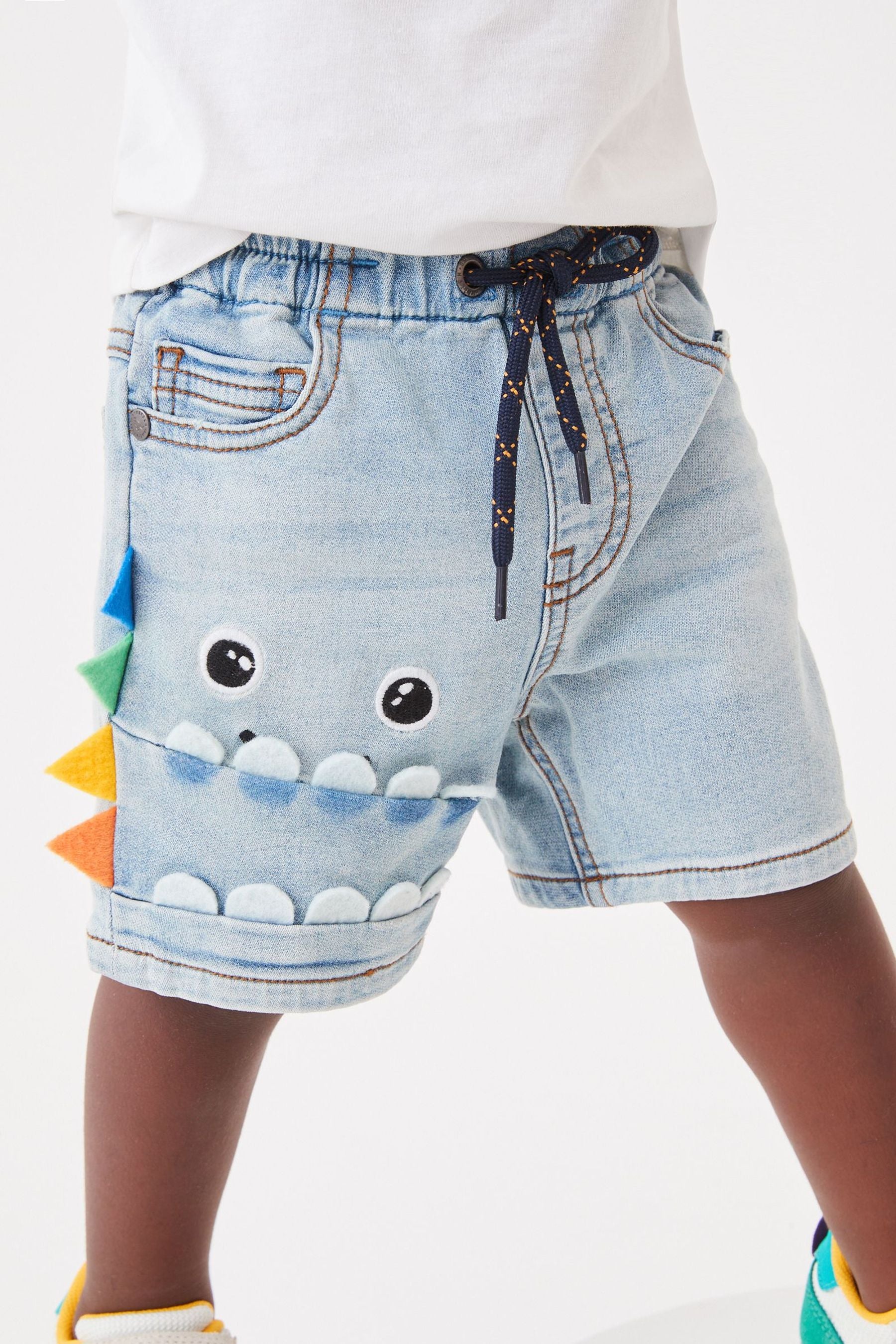 Bleach Monster Jersey Denim Shorts (3mths-7yrs)