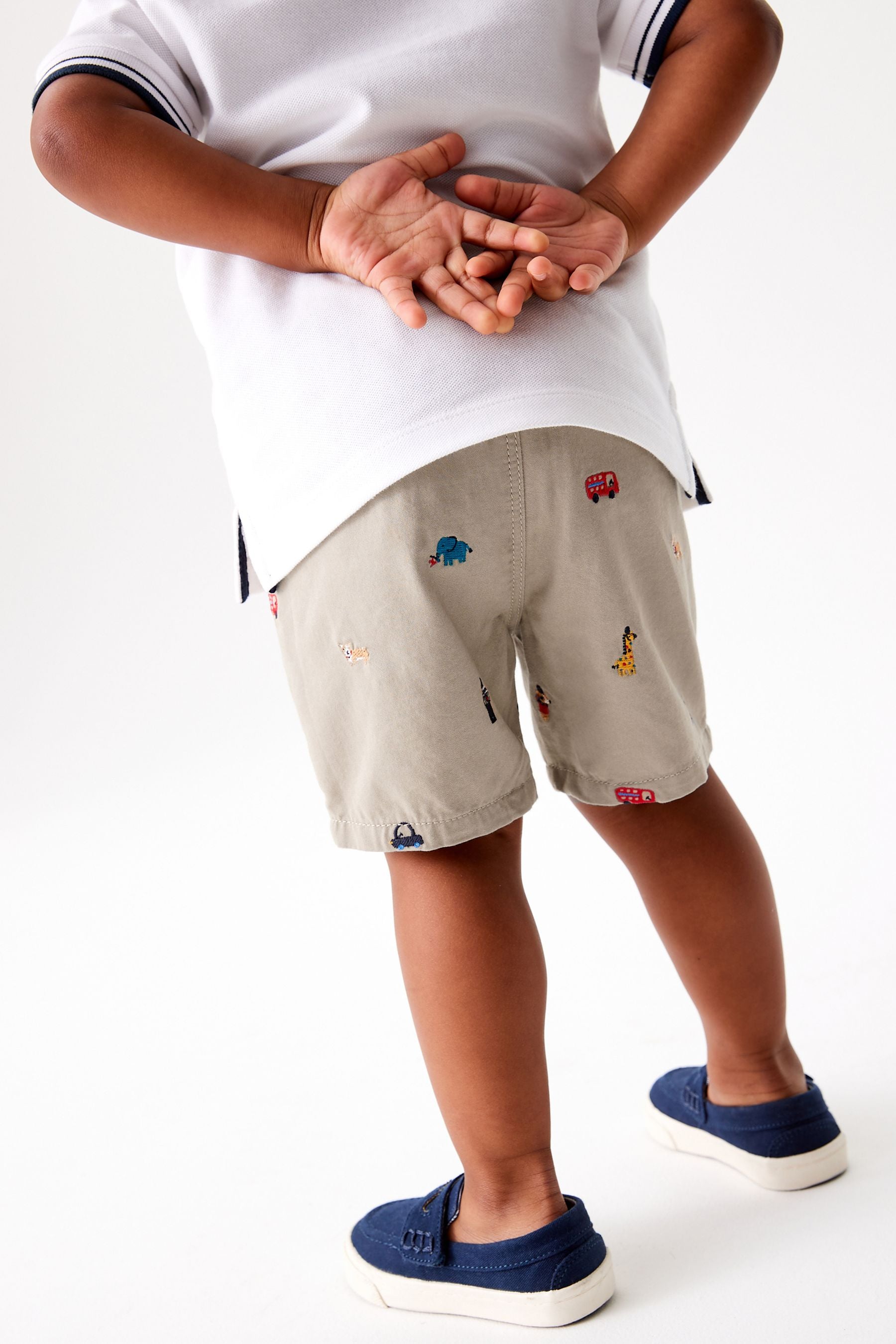 Stone Embroidered Chino Shorts (3mths-7yrs)