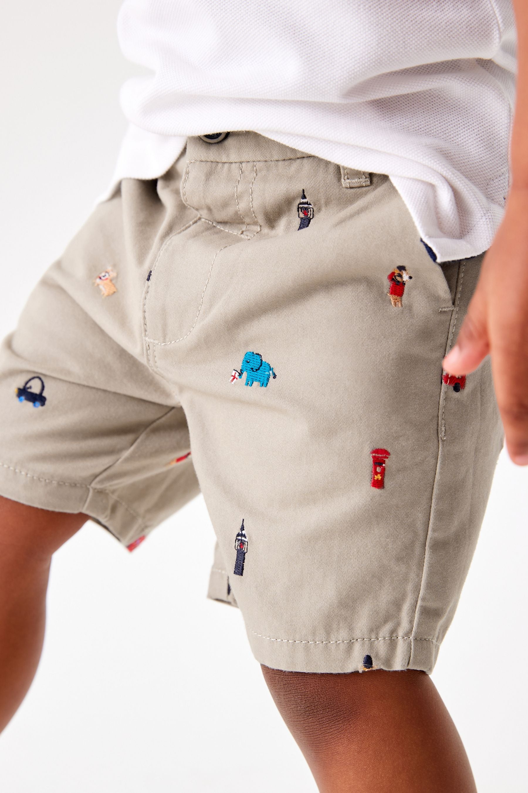 Stone Embroidered Chino Shorts (3mths-7yrs)