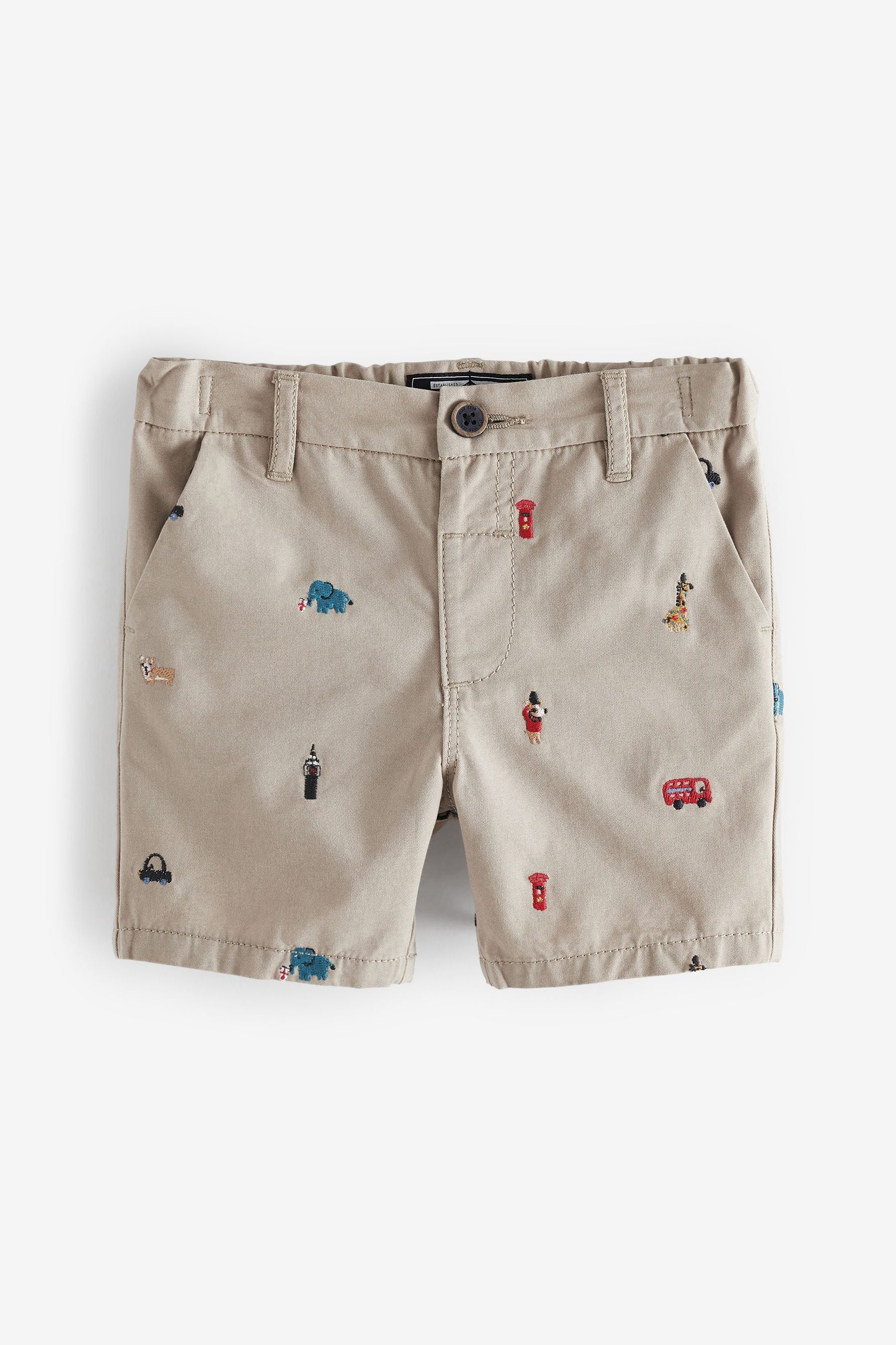 Stone Embroidered Chino Shorts (3mths-7yrs)