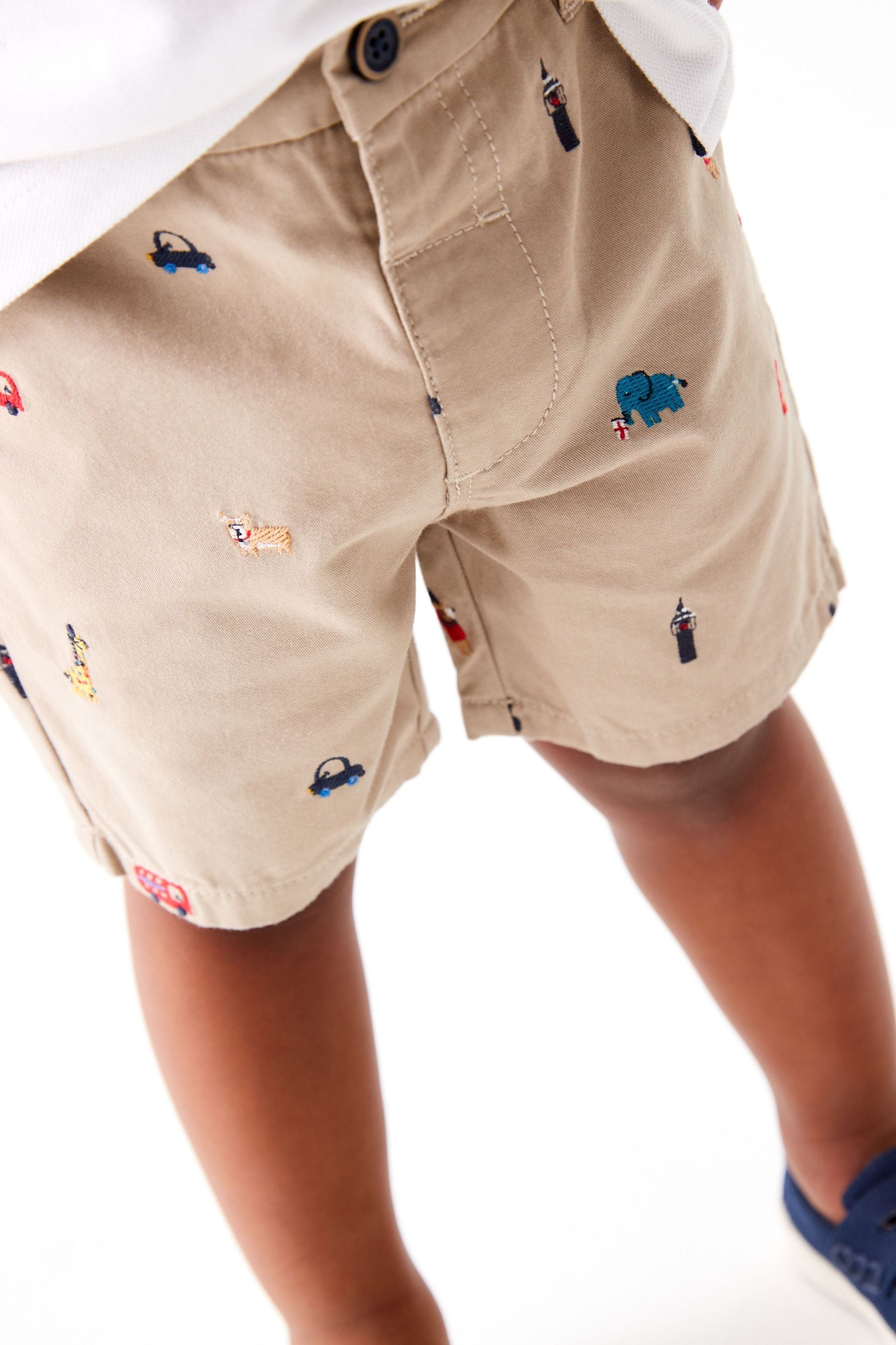 Stone Embroidered Chino Shorts (3mths-7yrs)