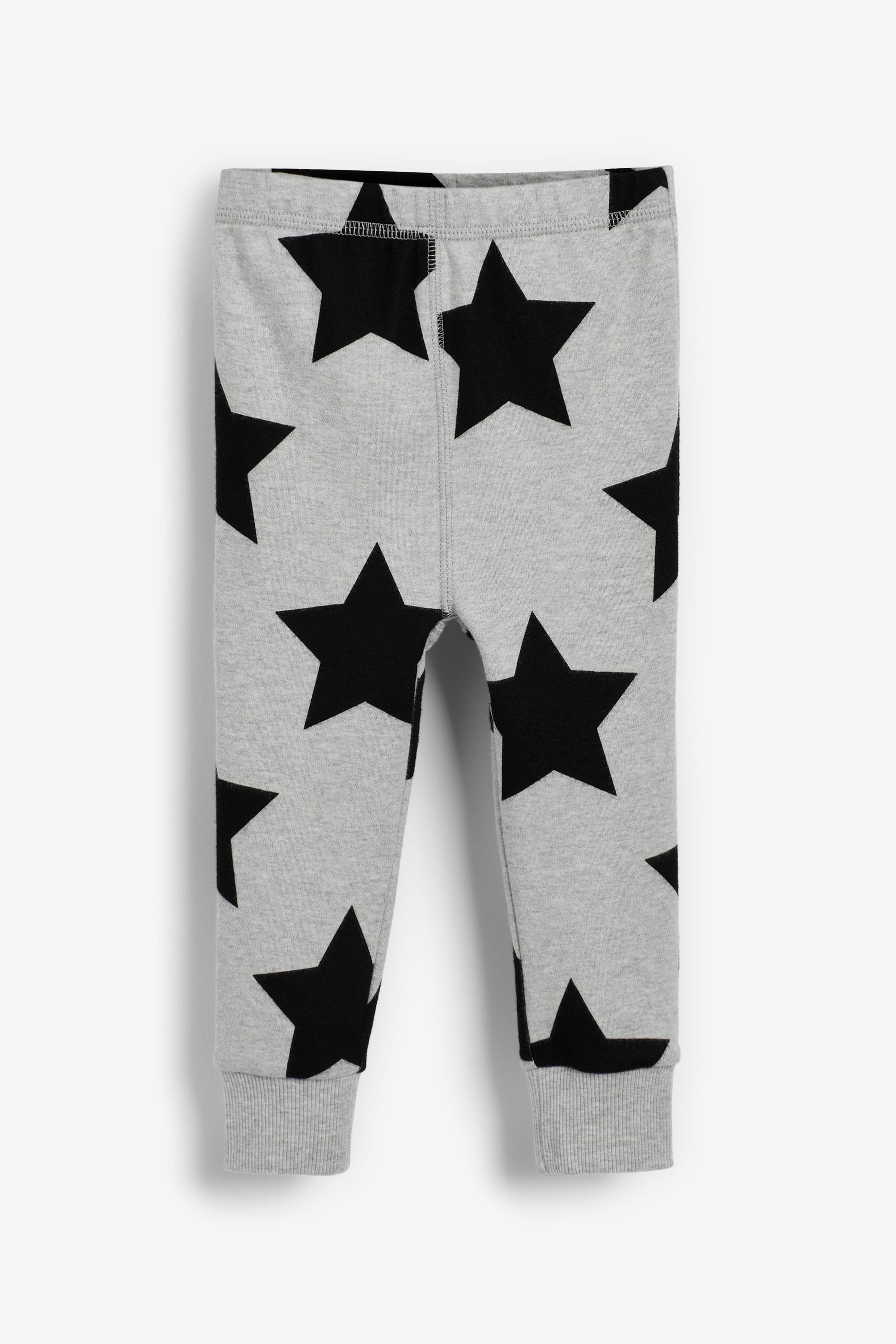 Tan Brown/Grey Star 3 Pack Snuggle Pyjamas (9mths-12yrs)