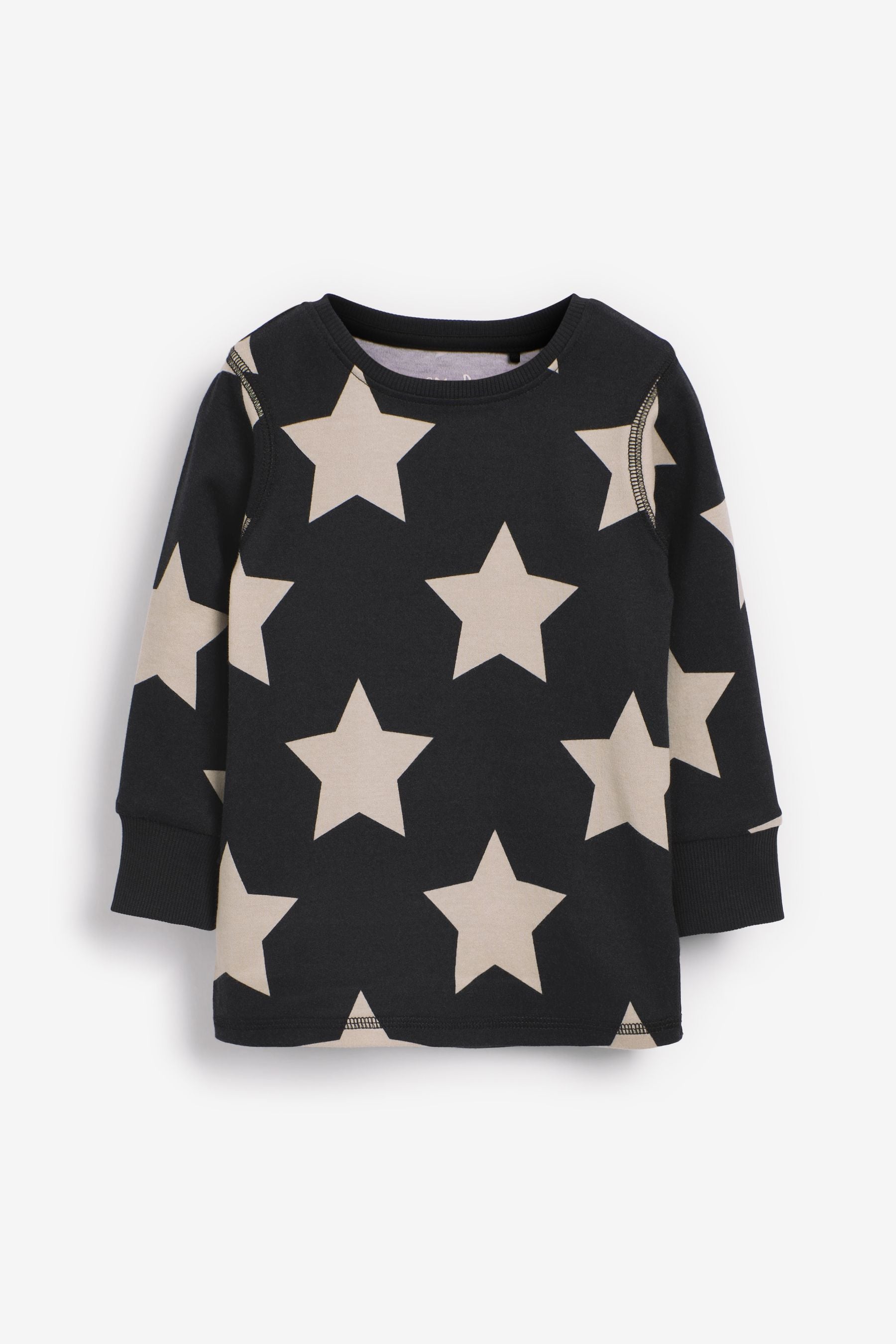 Tan Brown/Grey Star 3 Pack Snuggle Pyjamas (9mths-12yrs)