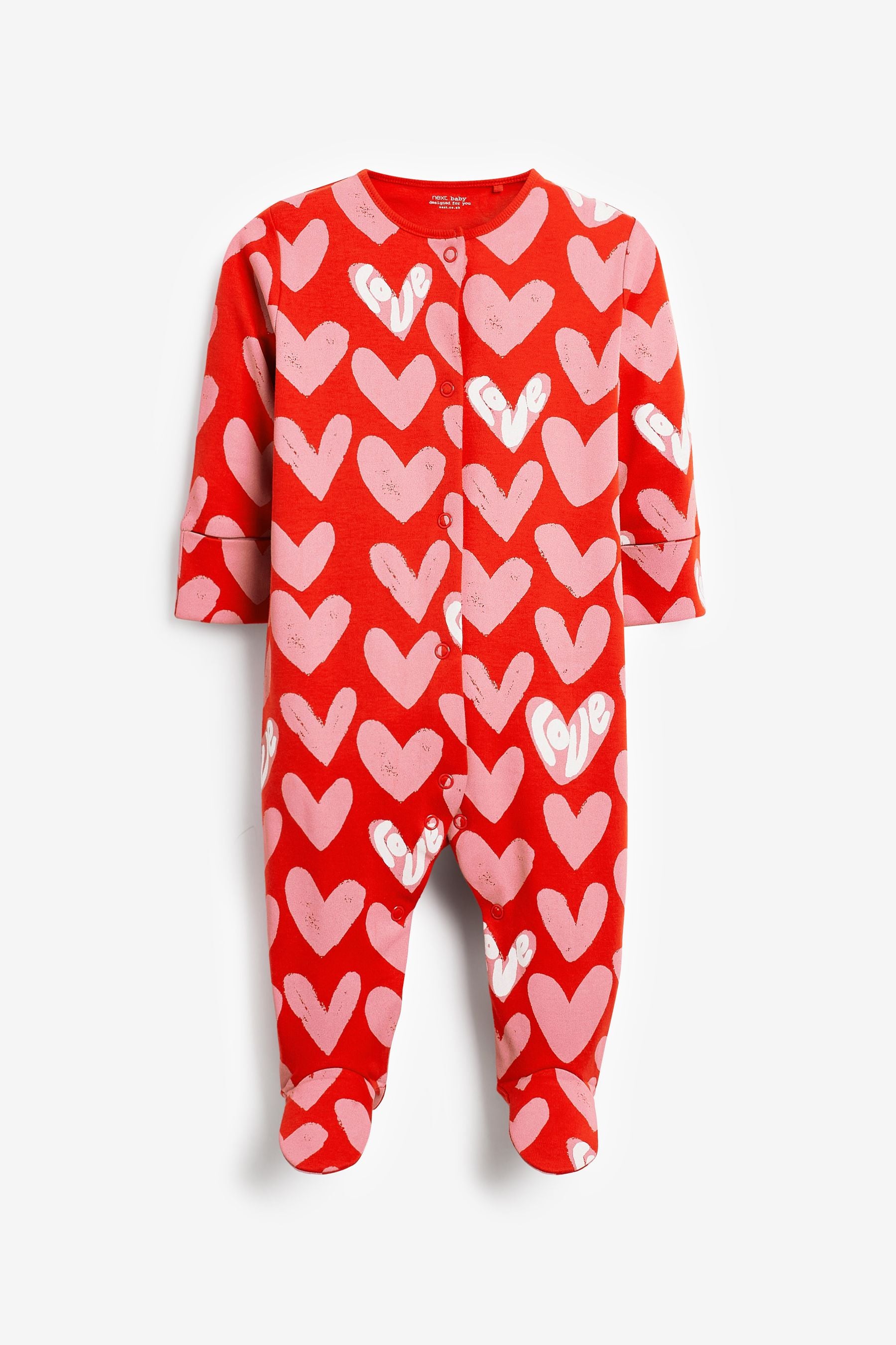 Red Heart Baby Single Sleepsuit (0mths-2yrs)