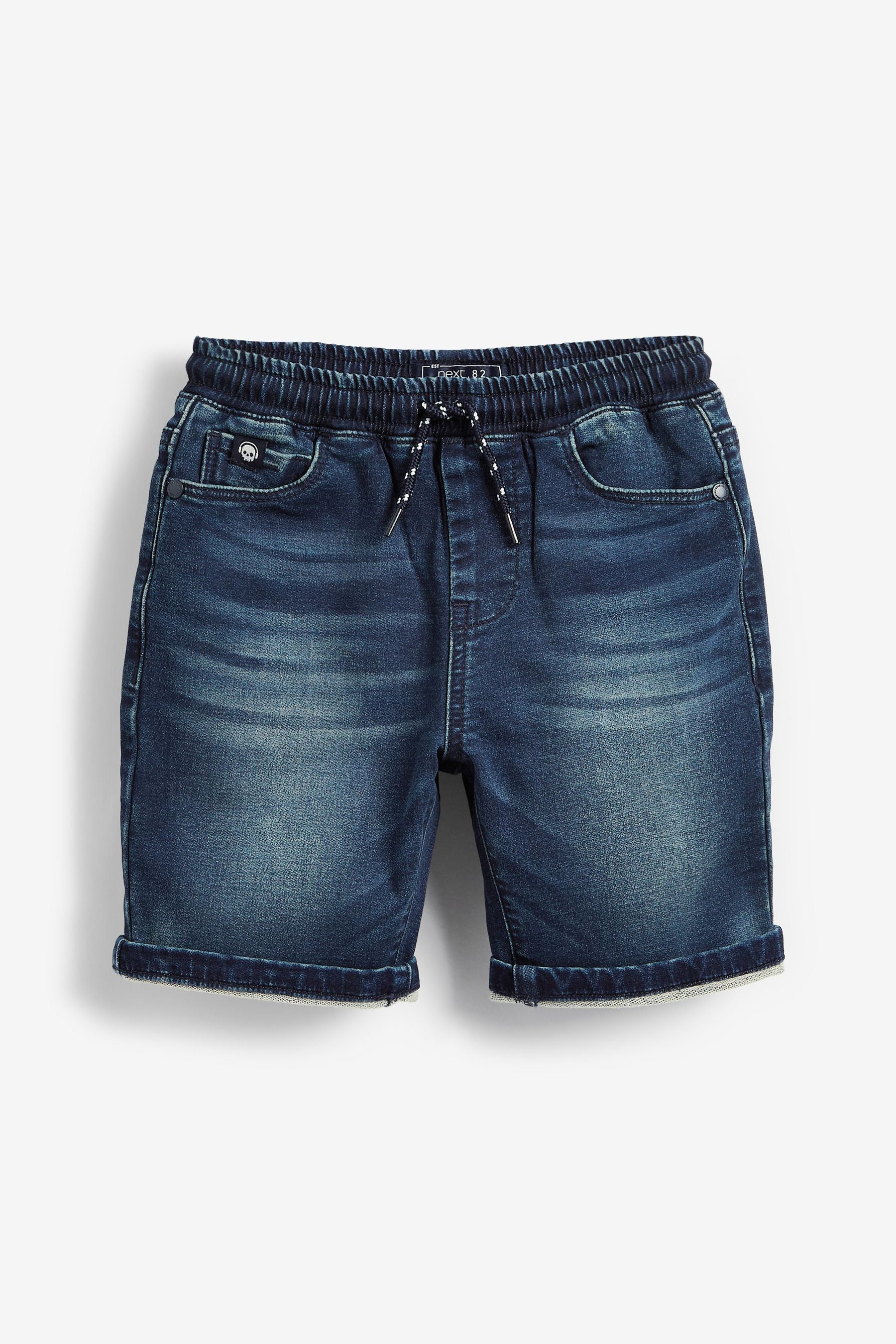 Blue 2 Pack Jersey Denim Shorts (3-16yrs)