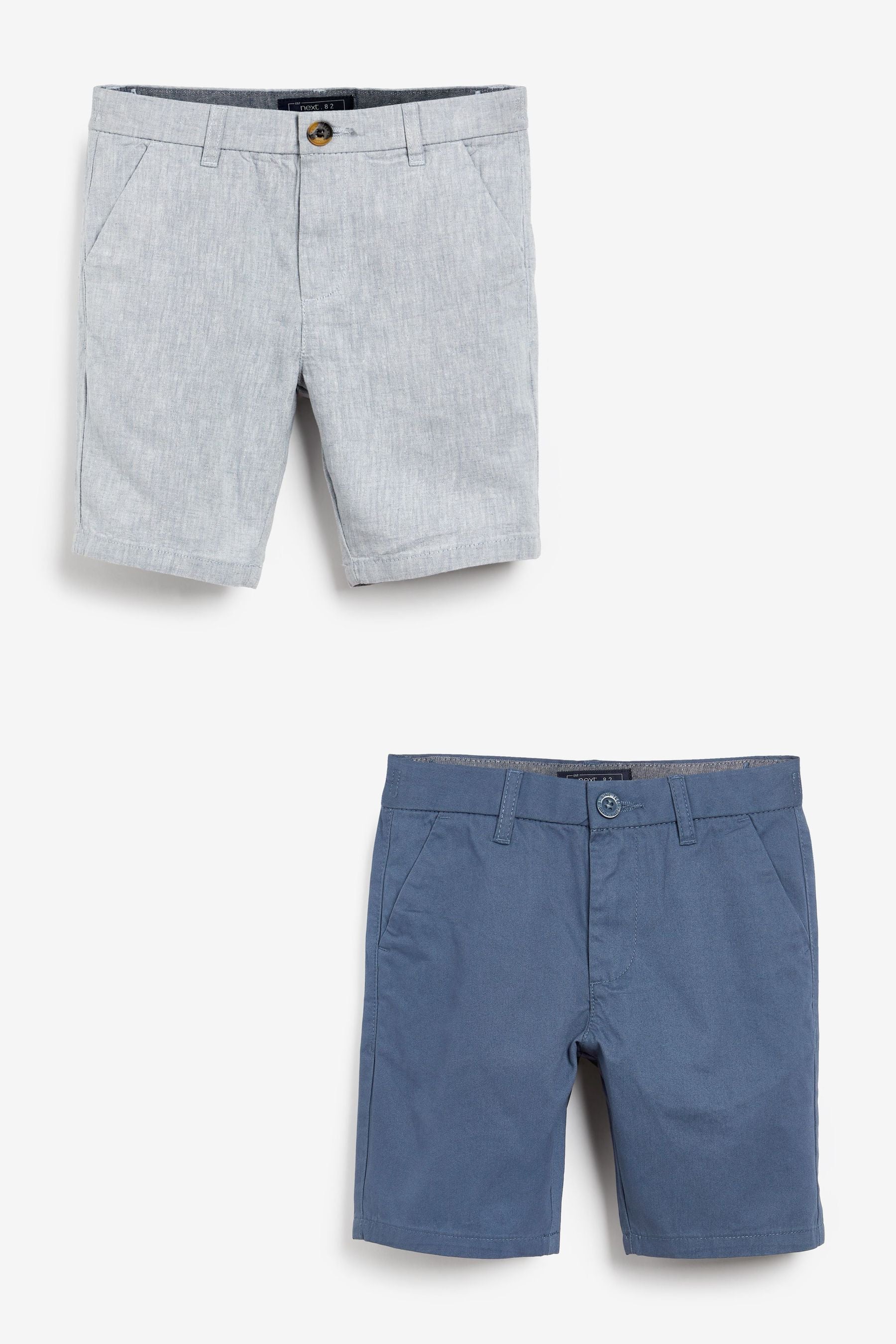 Indigo/Blue 2 Pack Chino Shorts (3-16yrs)