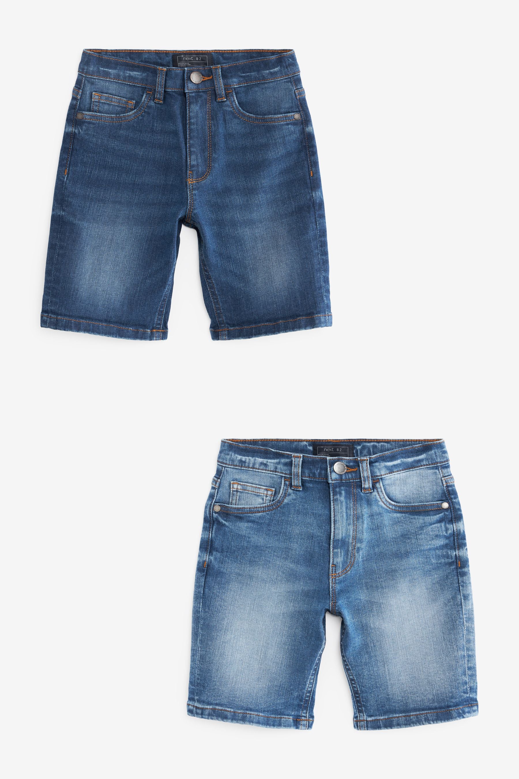 Blue 2 Pack Denim Shorts (3-16yrs)