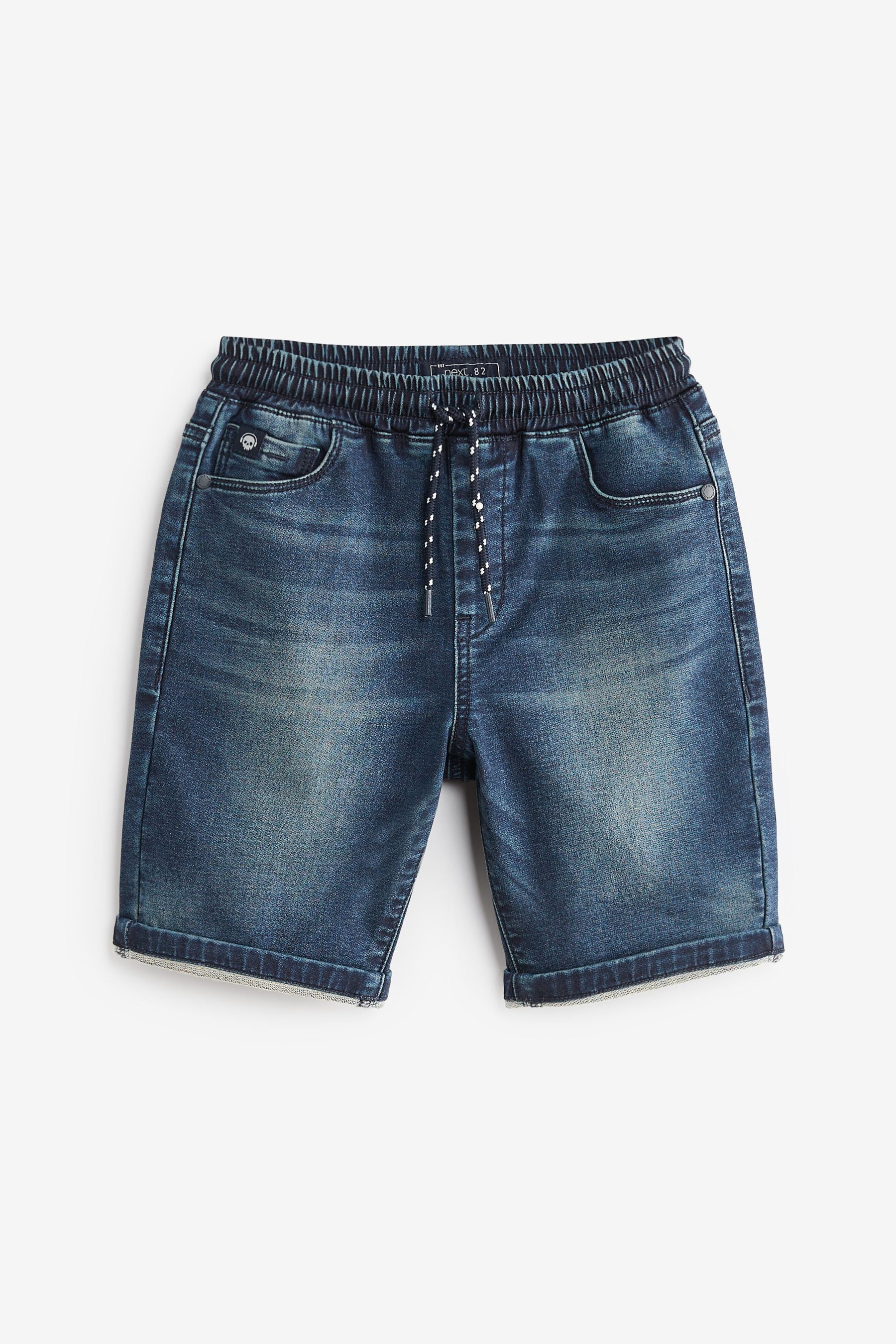 Blue 2 Pack Jersey Denim Shorts (3-16yrs)