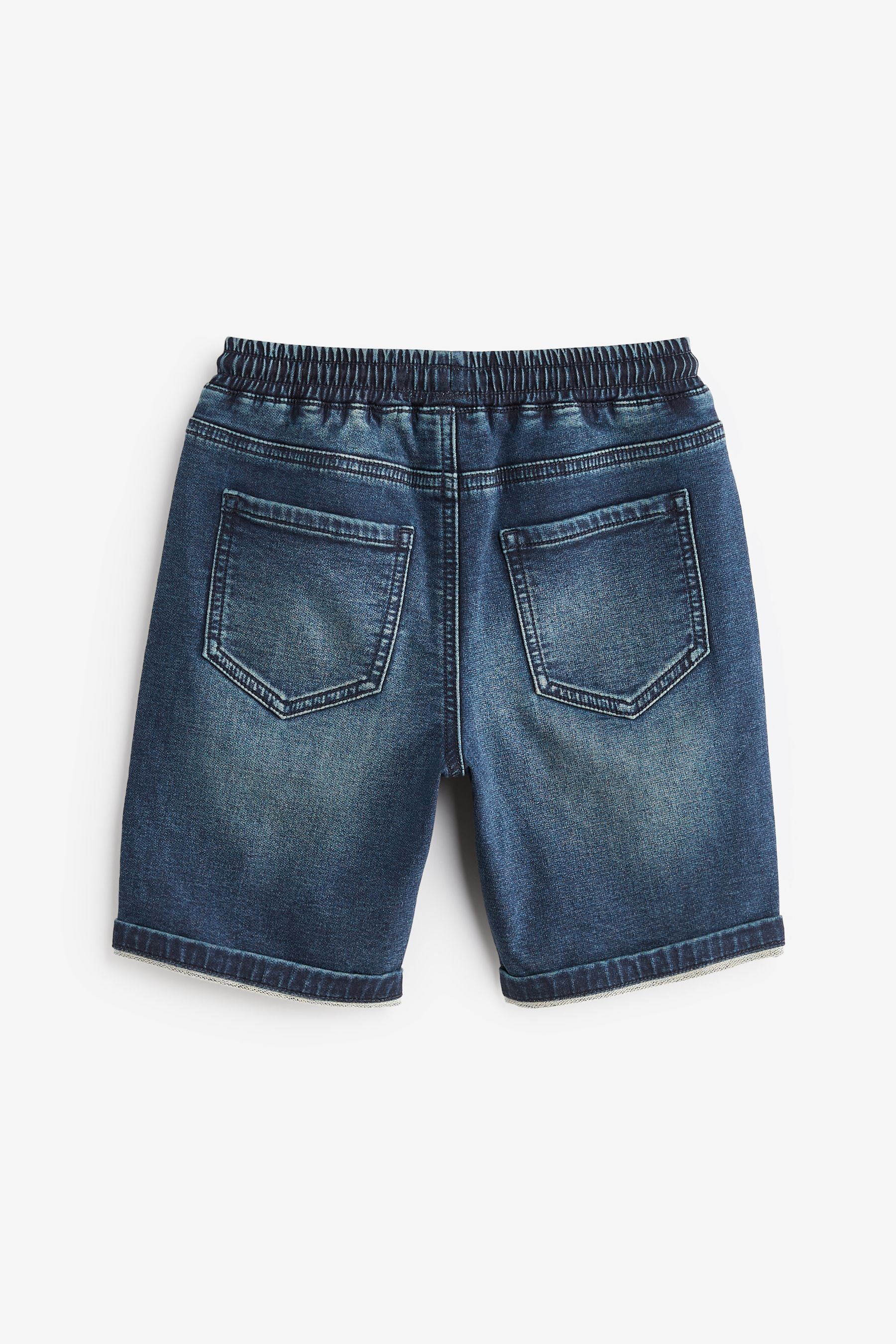 Blue 2 Pack Jersey Denim Shorts (3-16yrs)