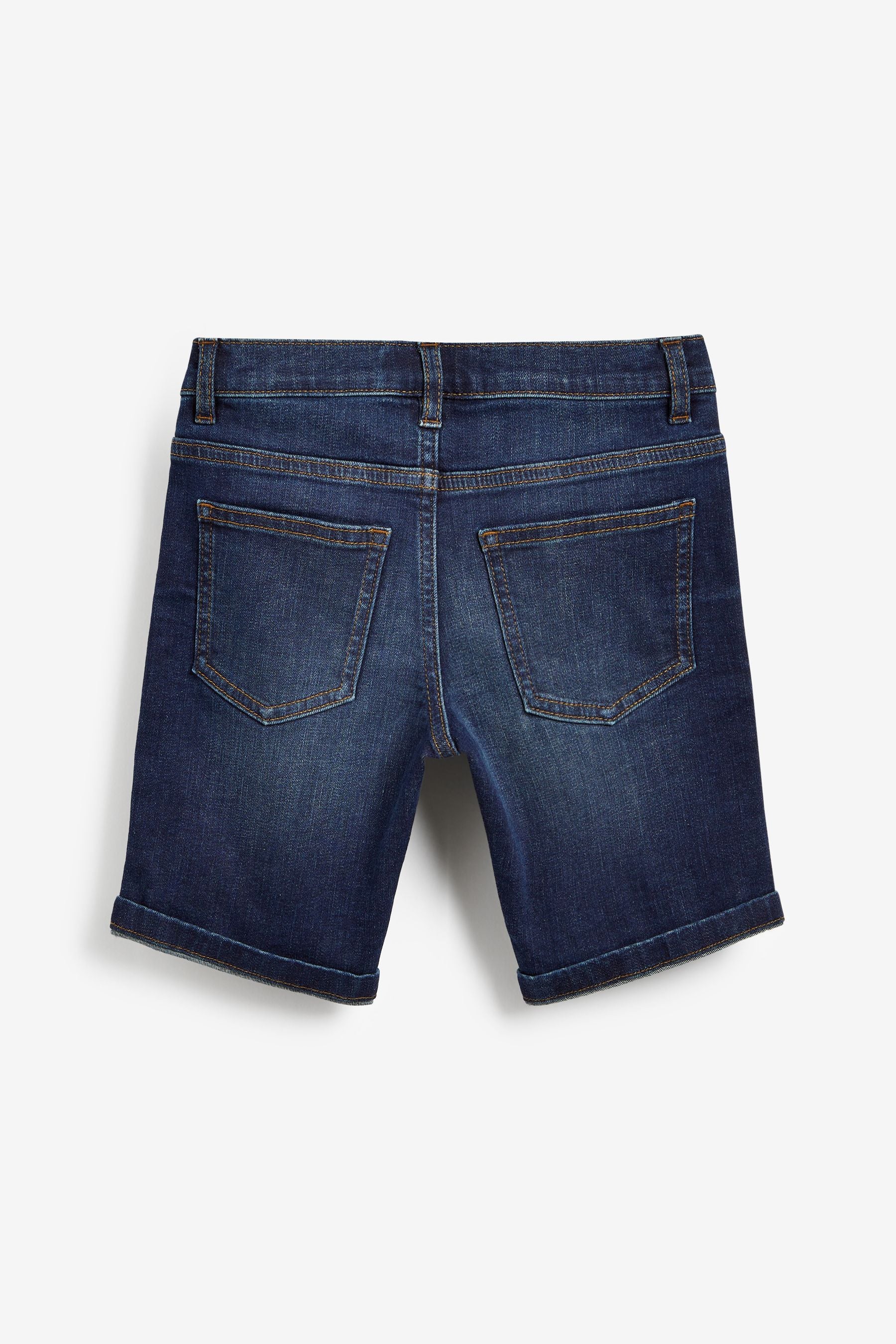 Blue/Black Regular Fit 2 Pack Denim Shorts (3-16yrs)