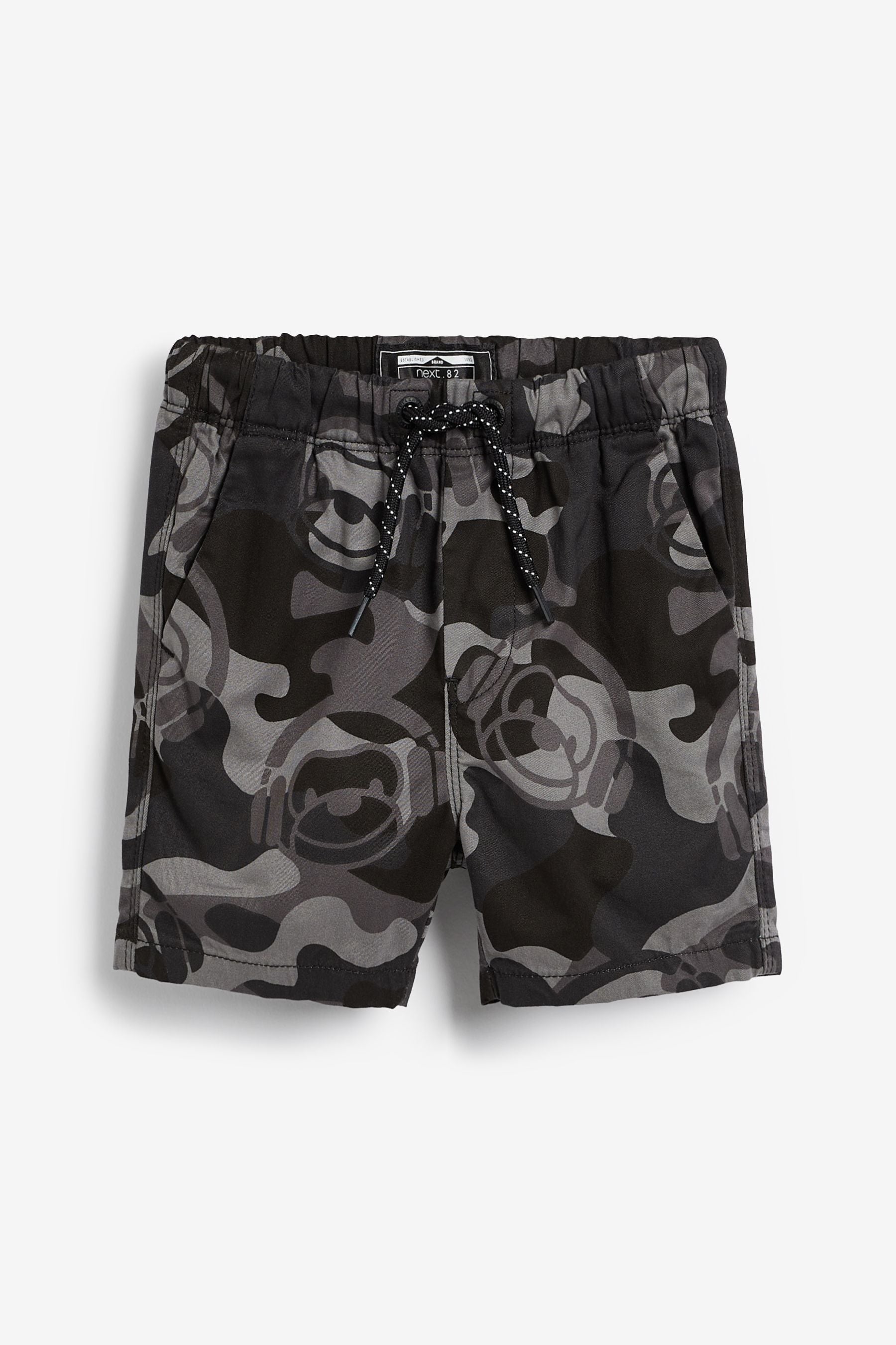 Monochrome Black 3 Pack Pull-On Shorts (3mths-7yrs)