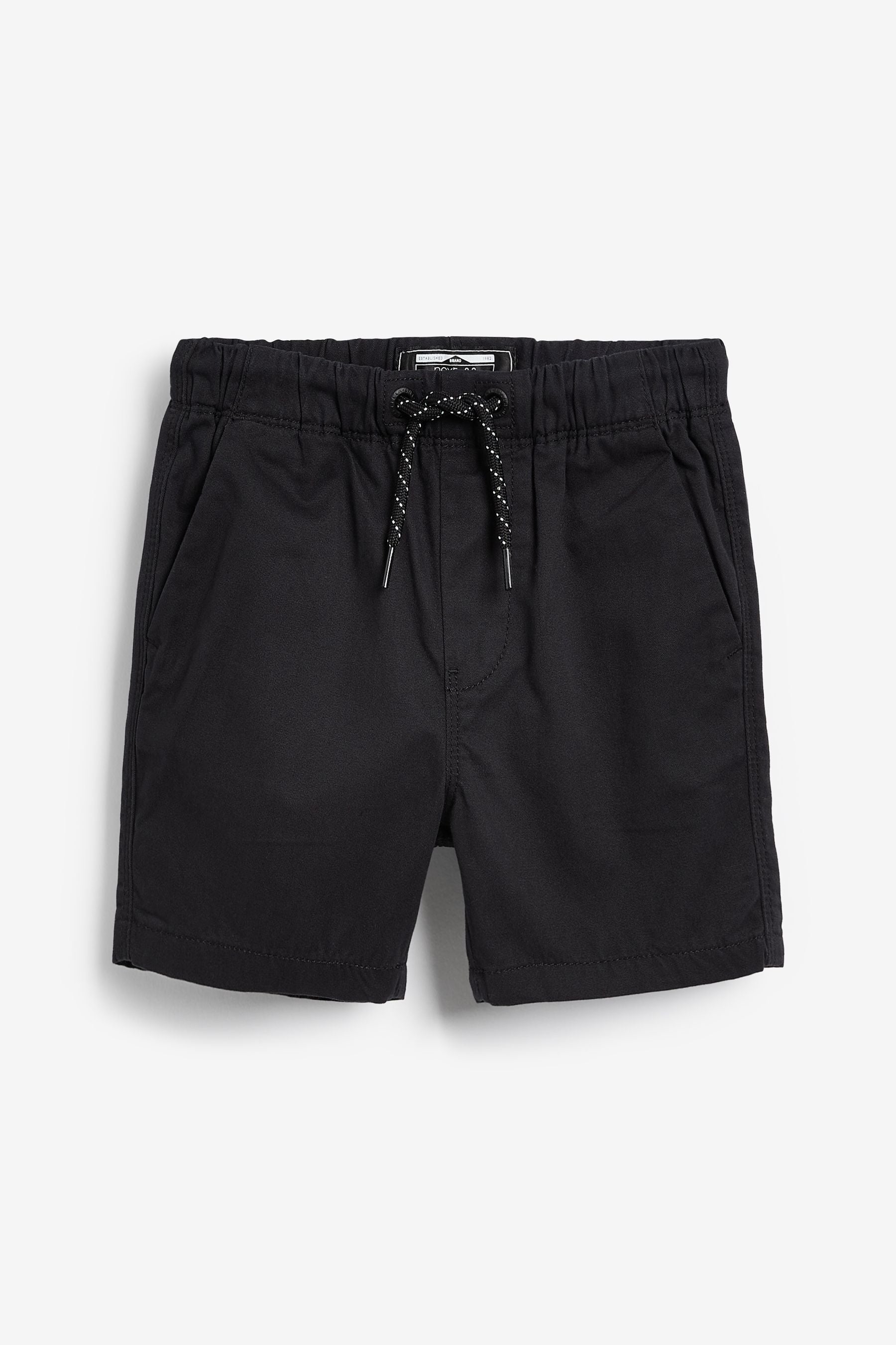 Monochrome Black 3 Pack Pull-On Shorts (3mths-7yrs)