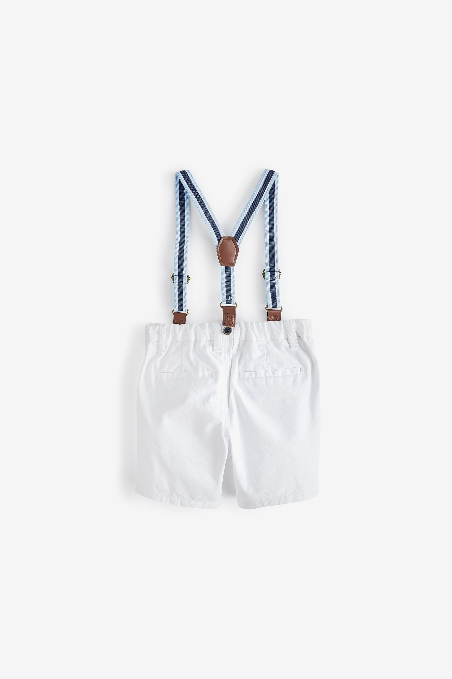 White with Braces Chino Shorts (3mths-7yrs)