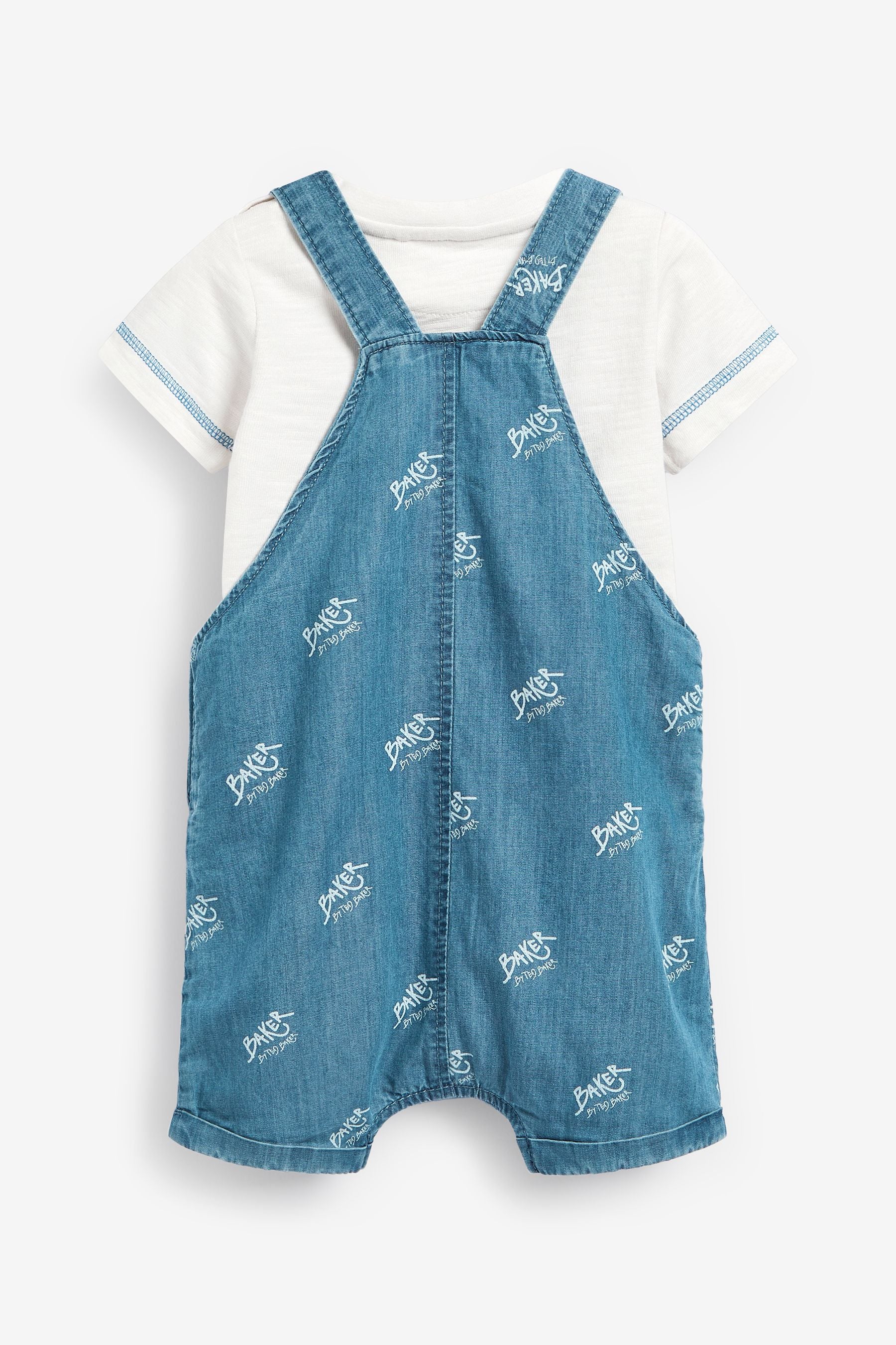 Blue Baker by Ted Baker Blue Chambray Dungaree Set