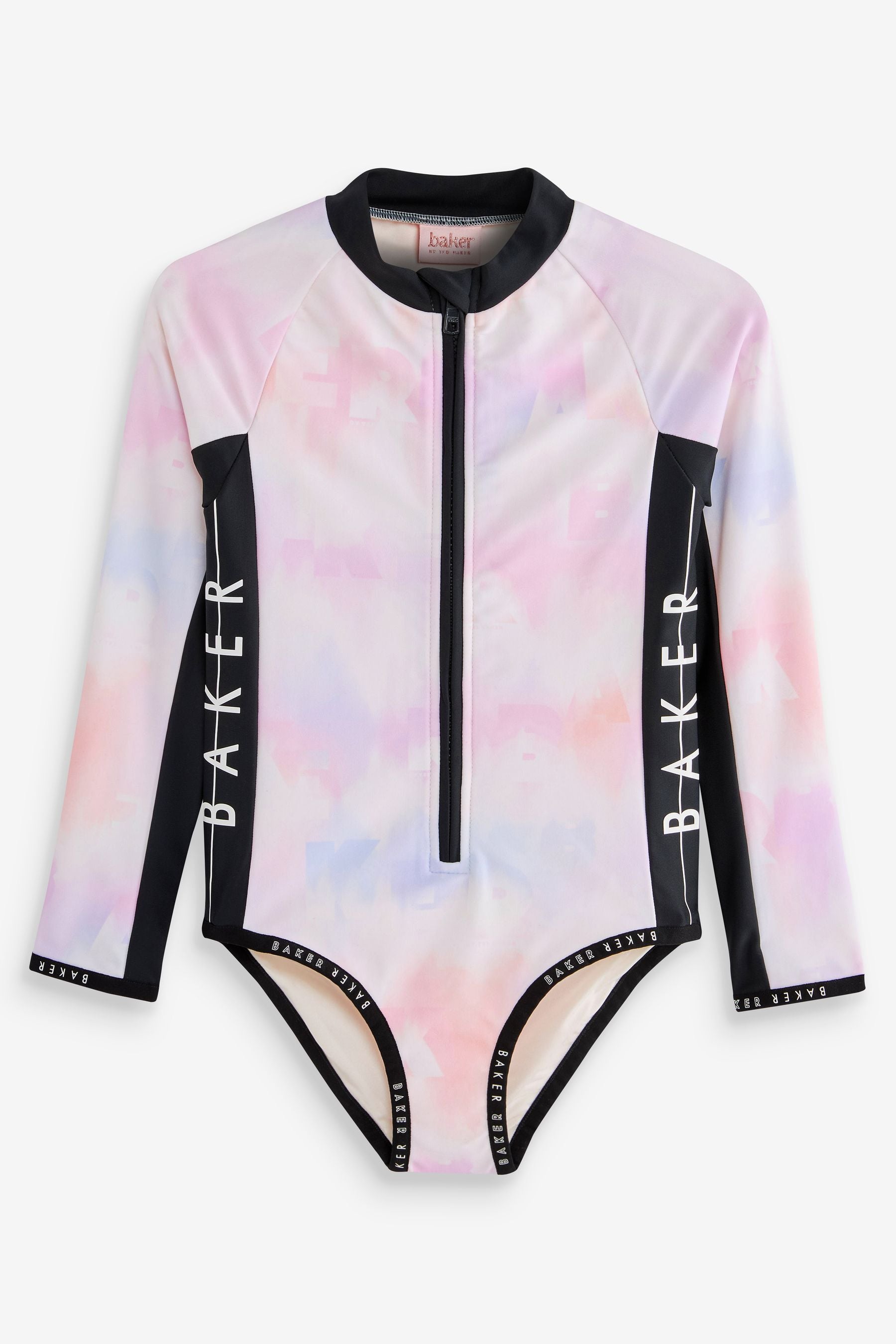 Baker by Ted Baker Tie Dye Long Sleeve Swimsuit