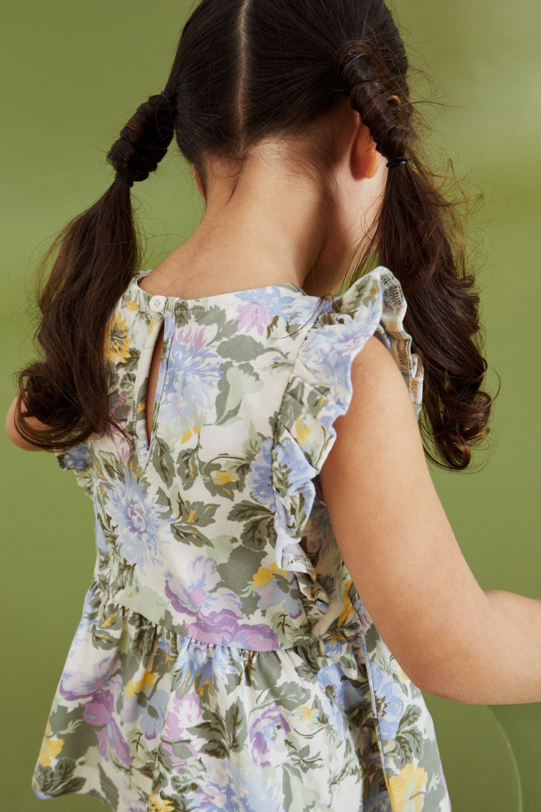 Lilac Purple Floral Vest And Shorts Set (3mths-7yrs)