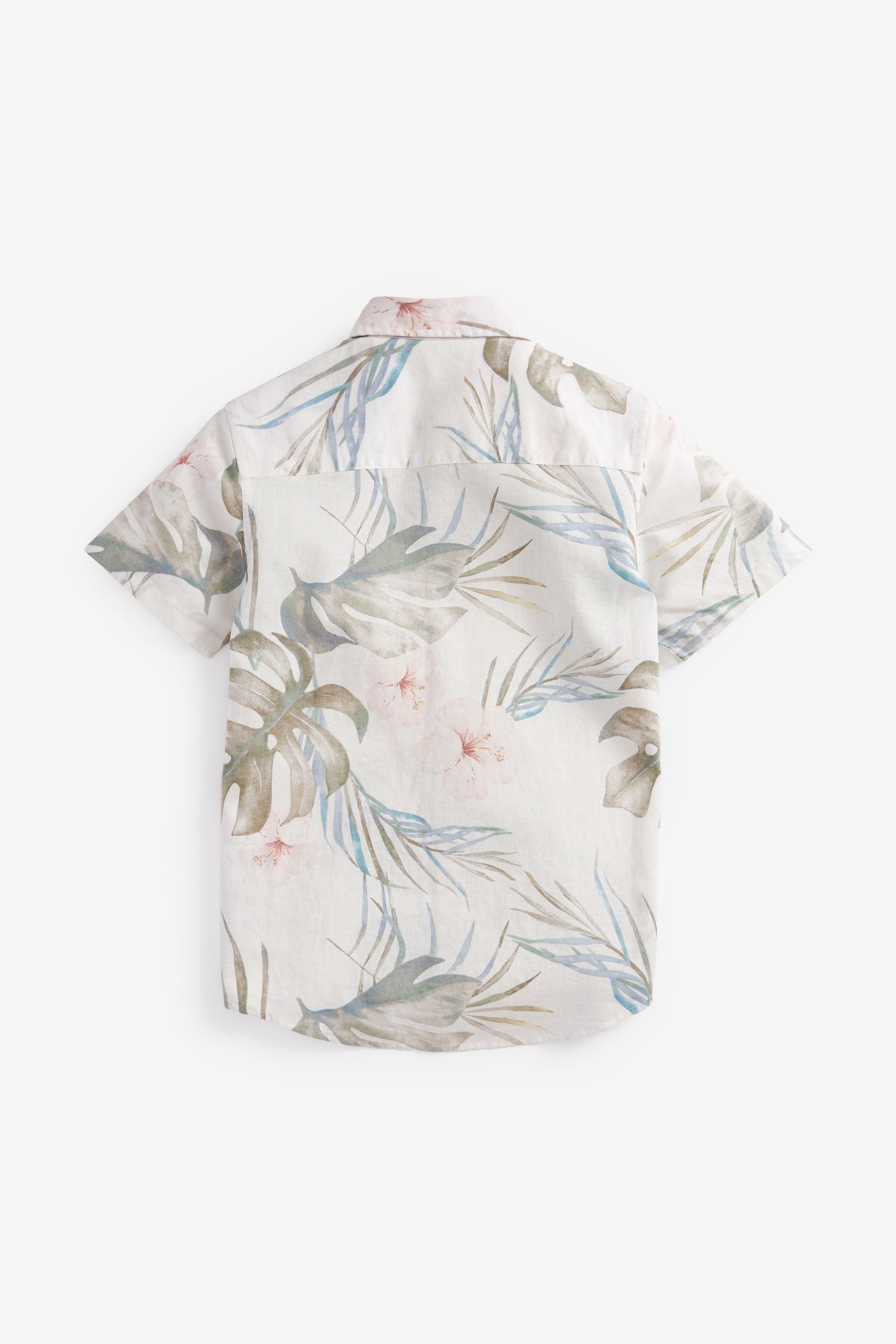 Neutral Palm Short Sleeve Printed Shirt (3-16yrs)