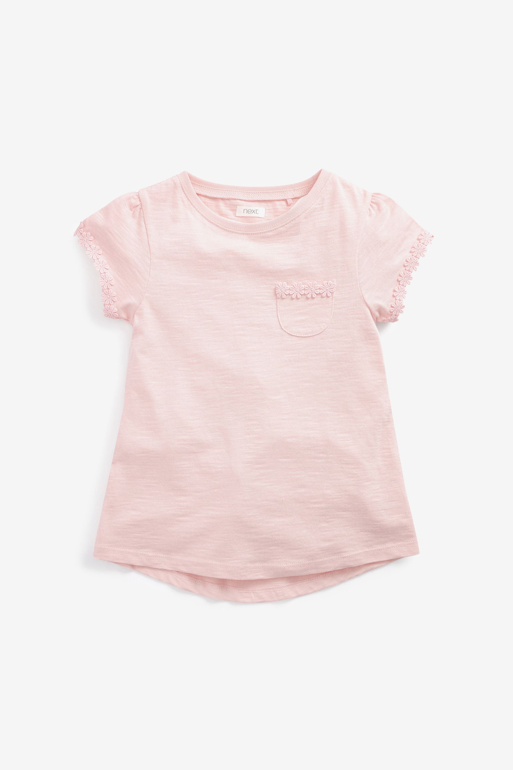 Pink Daisy Pocket T-Shirt (1.5-16yrs)