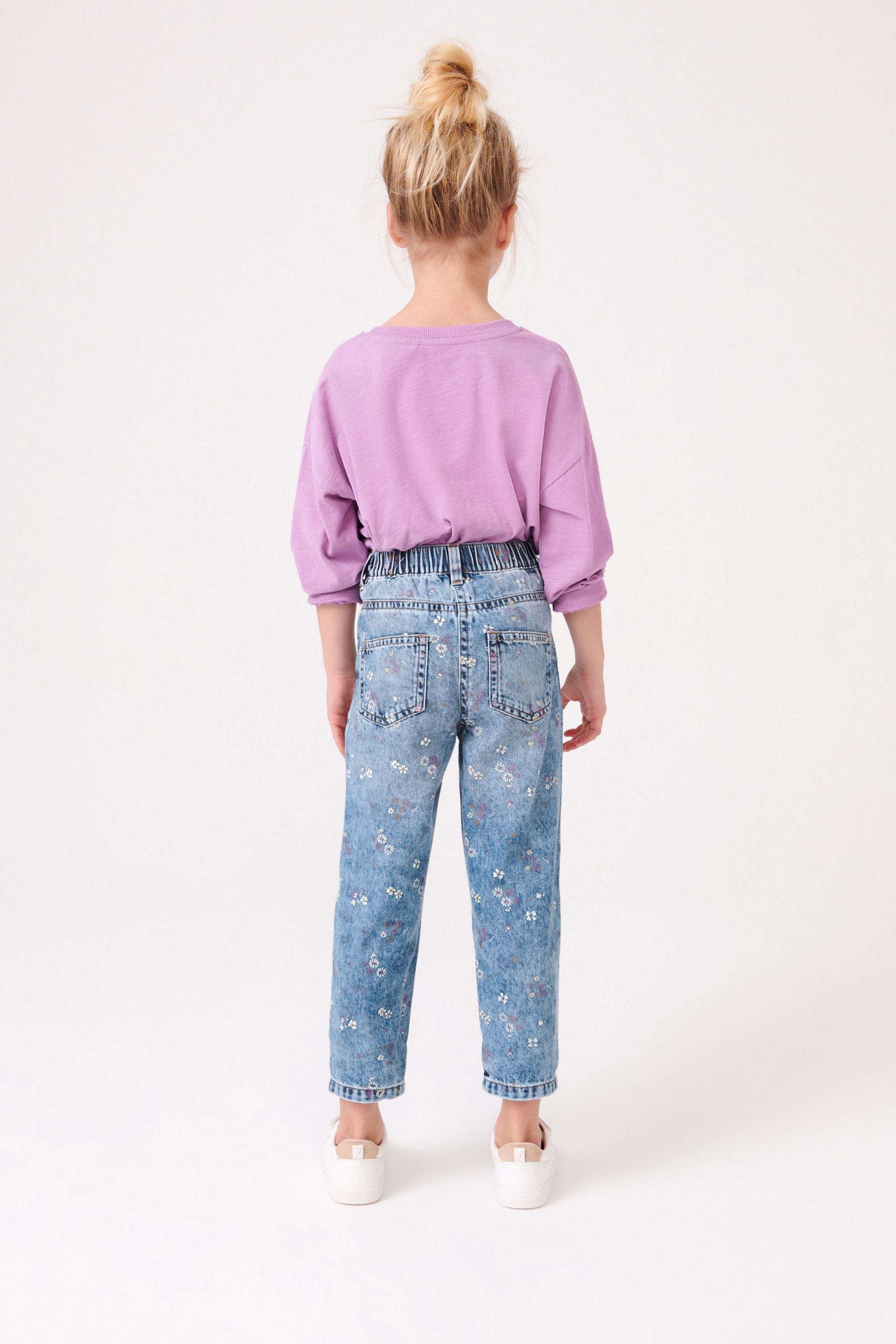 Floral Printed Mom Jeans (3-16yrs)