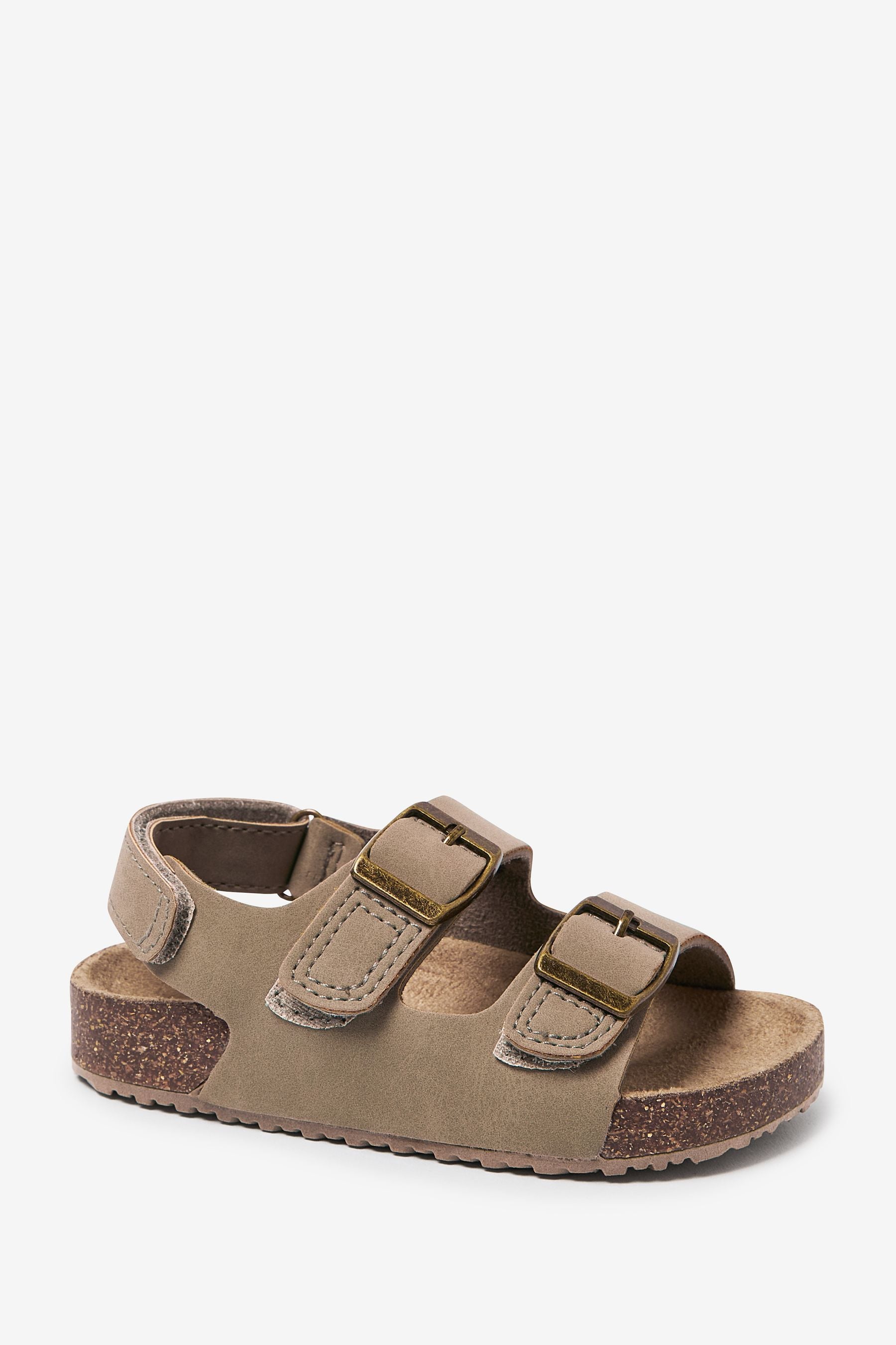 Stone Buckle Corkbed Sandals