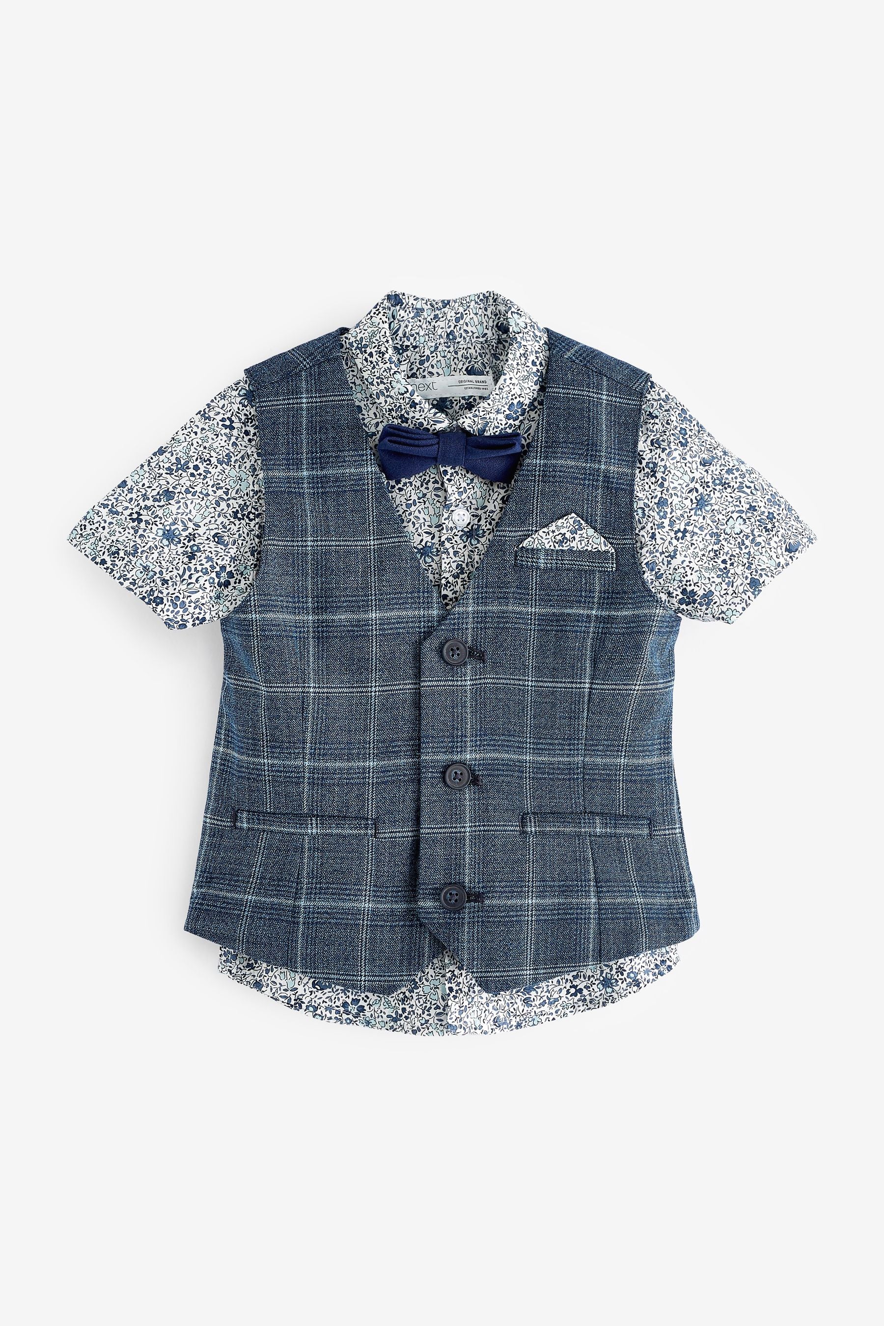 Blue Check Fabric (3mths-9yrs)